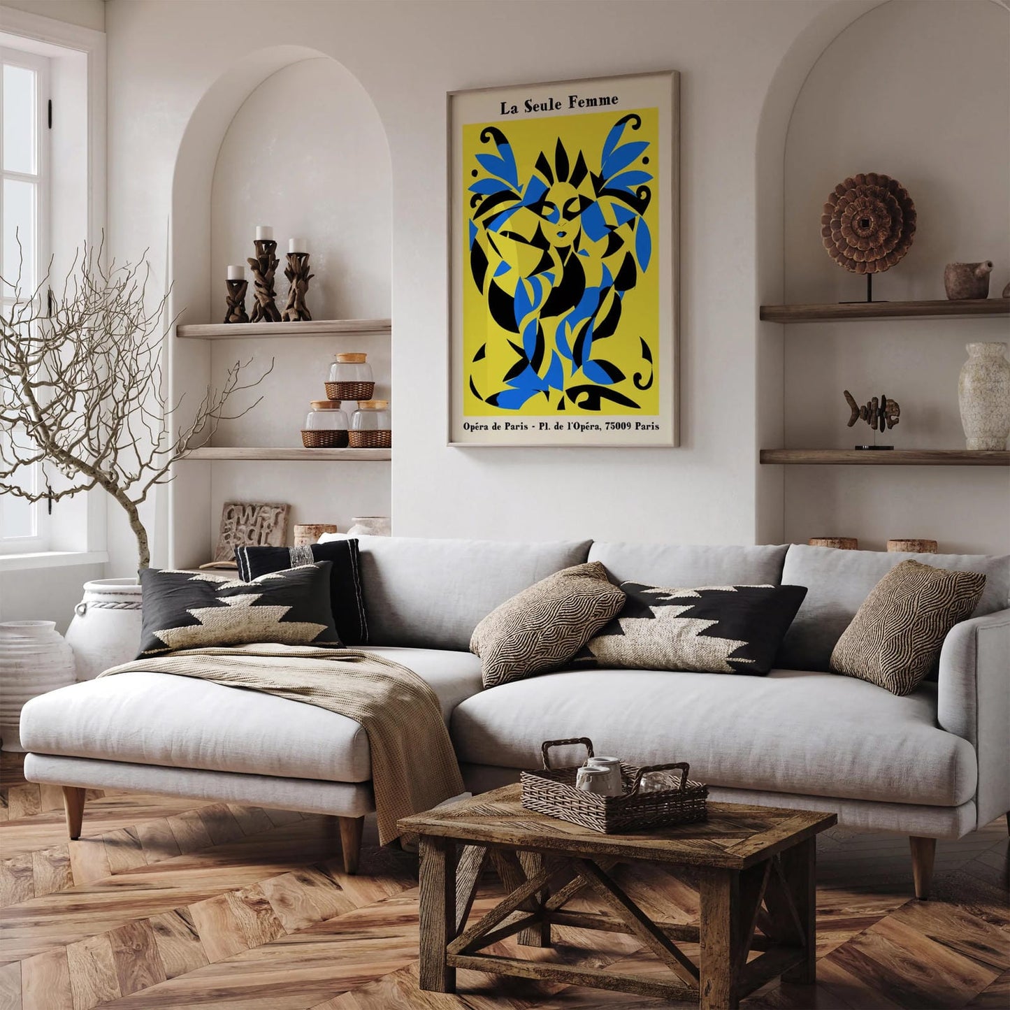 French Ballet Retro Ballerina Poster