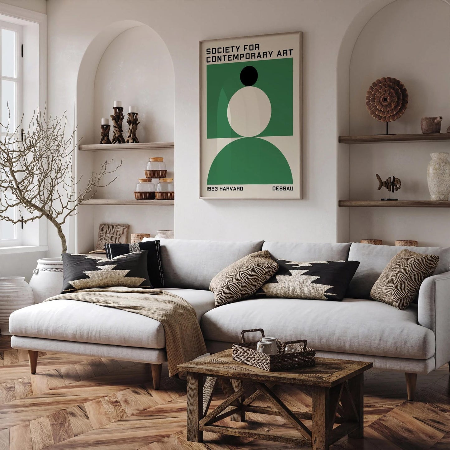 Dessau Harvard BAUHAUS Poster - Minimalist Wall Art