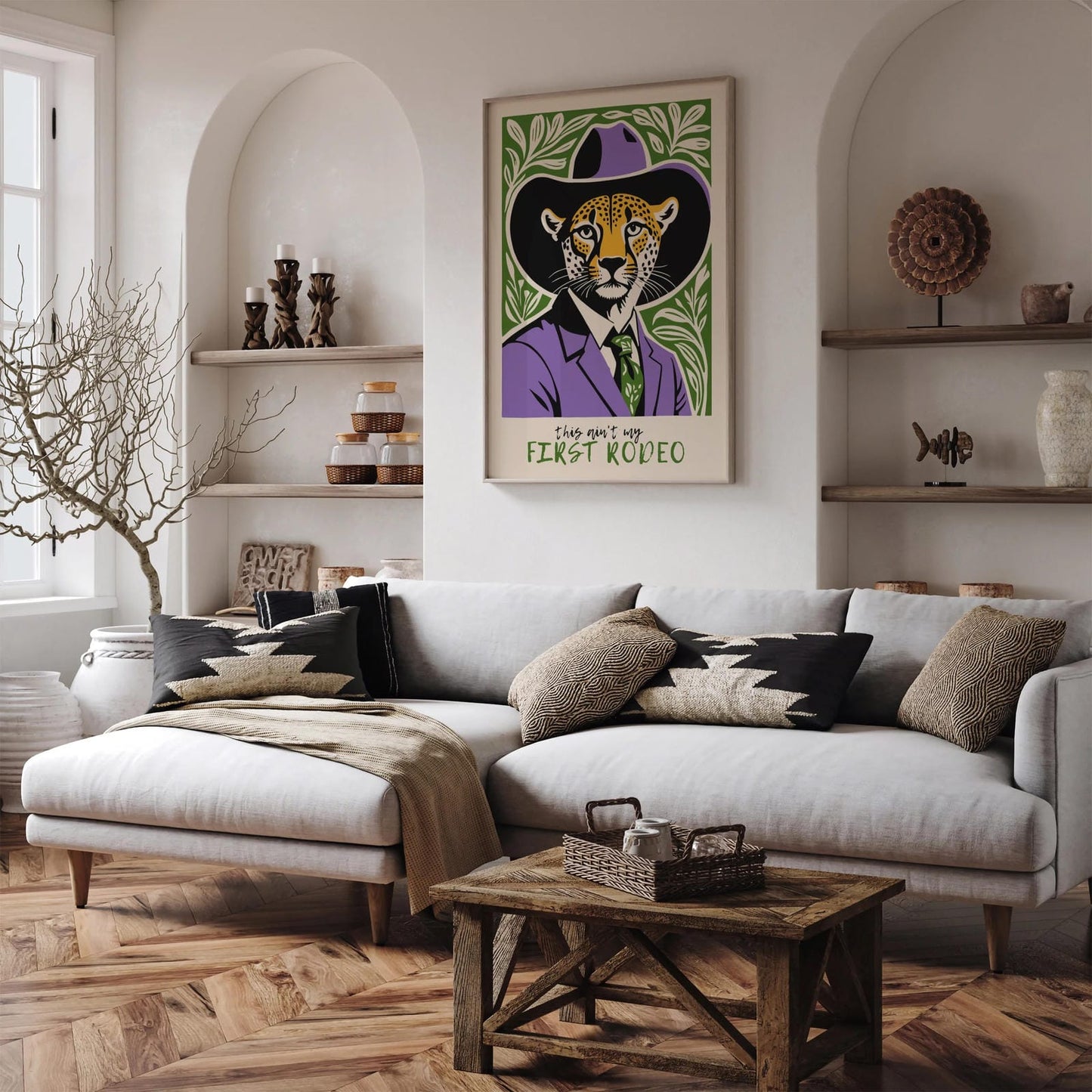 This Ain't My First Rodeo Cheetah Art Print