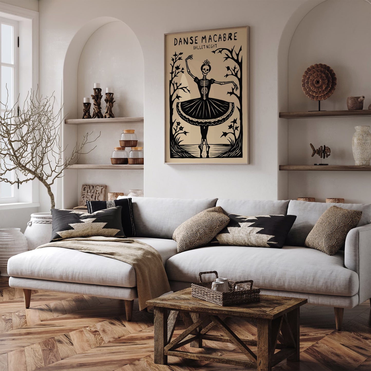 Danse Macabre Ballet Night Music Poster