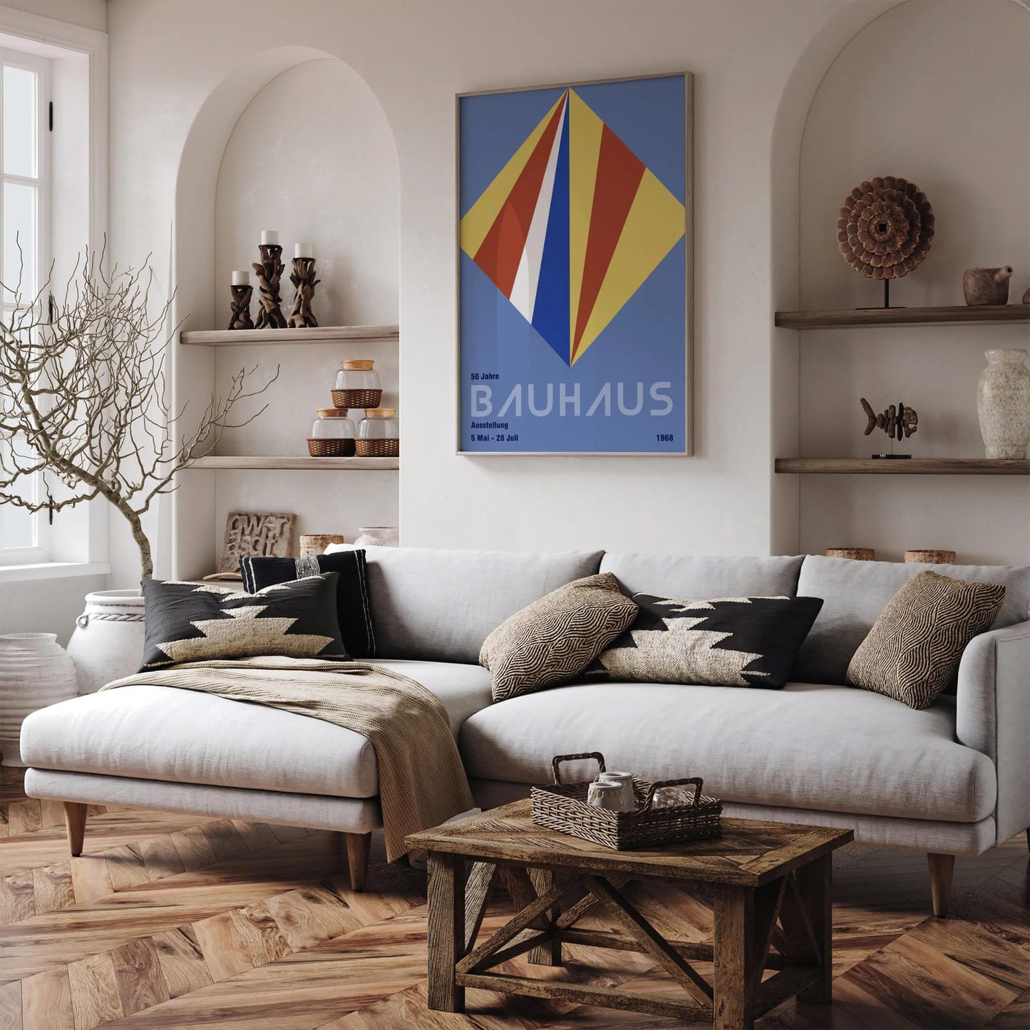 Bauhaus Ausstellung Vintage Art Print