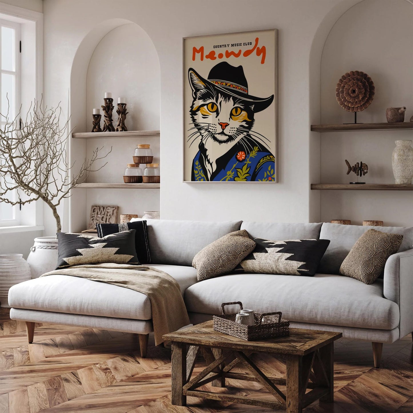Country Music Club Meowdy Poster 2025