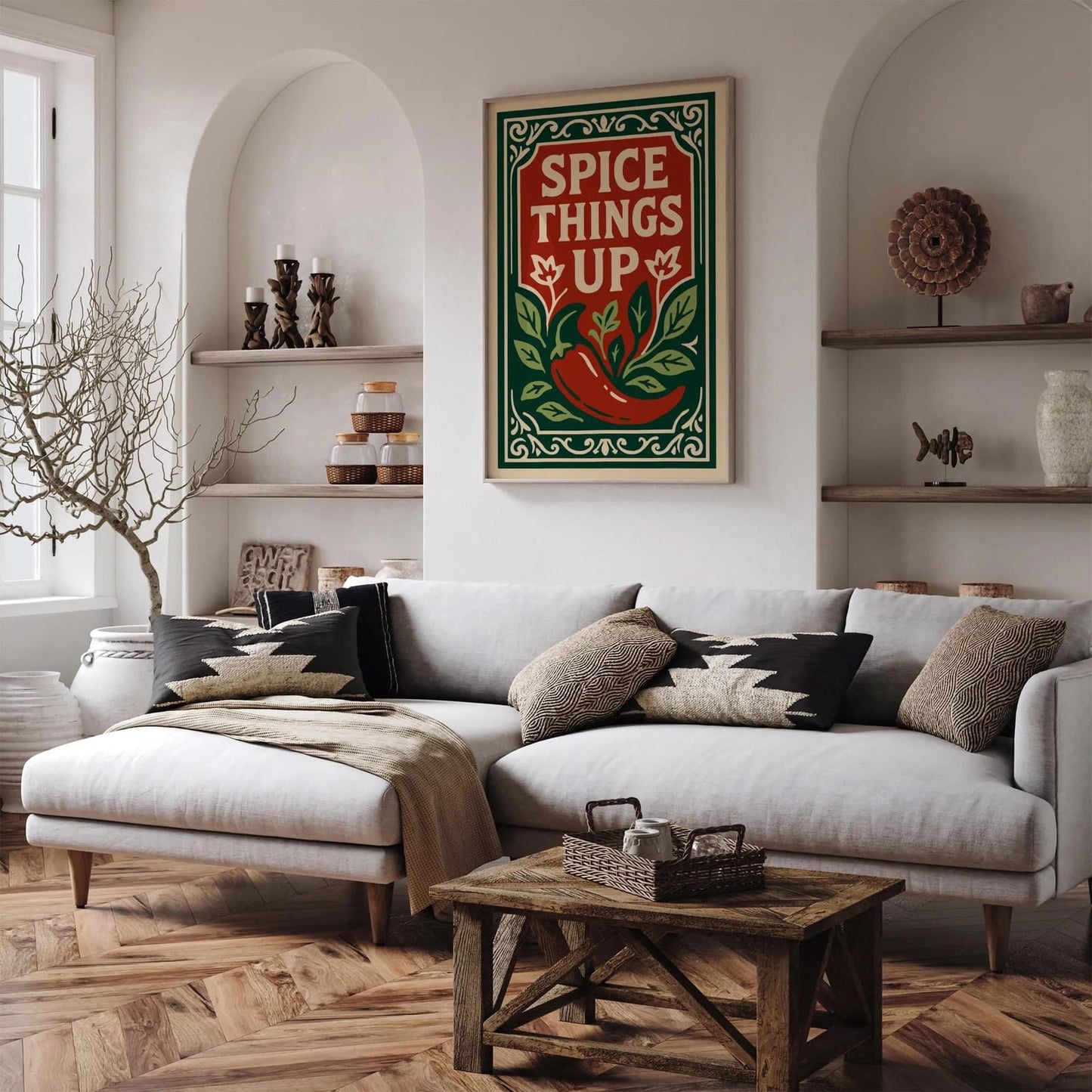 Spice Things Up Quote Wall Art - Funny Kitchen Wall Decor