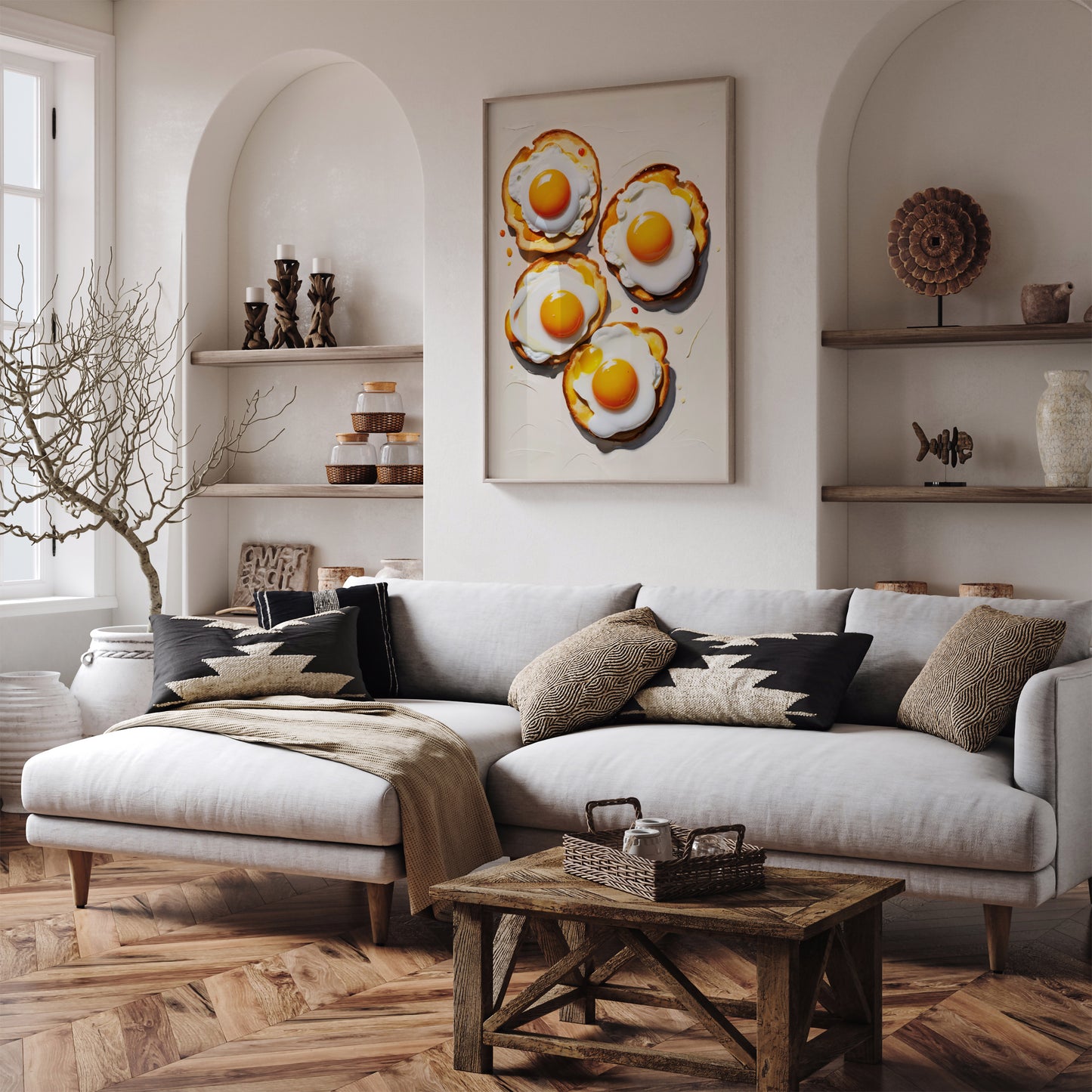 Fried Eggs Kitchen Art Print