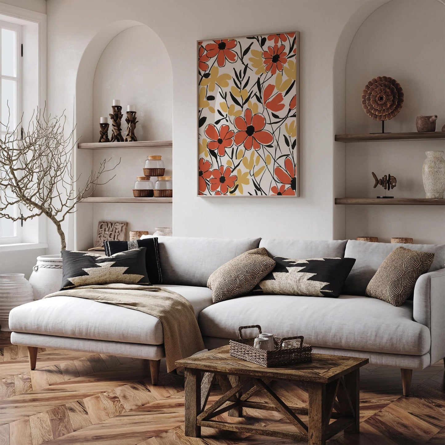 Flowers Painting Art Print 2024