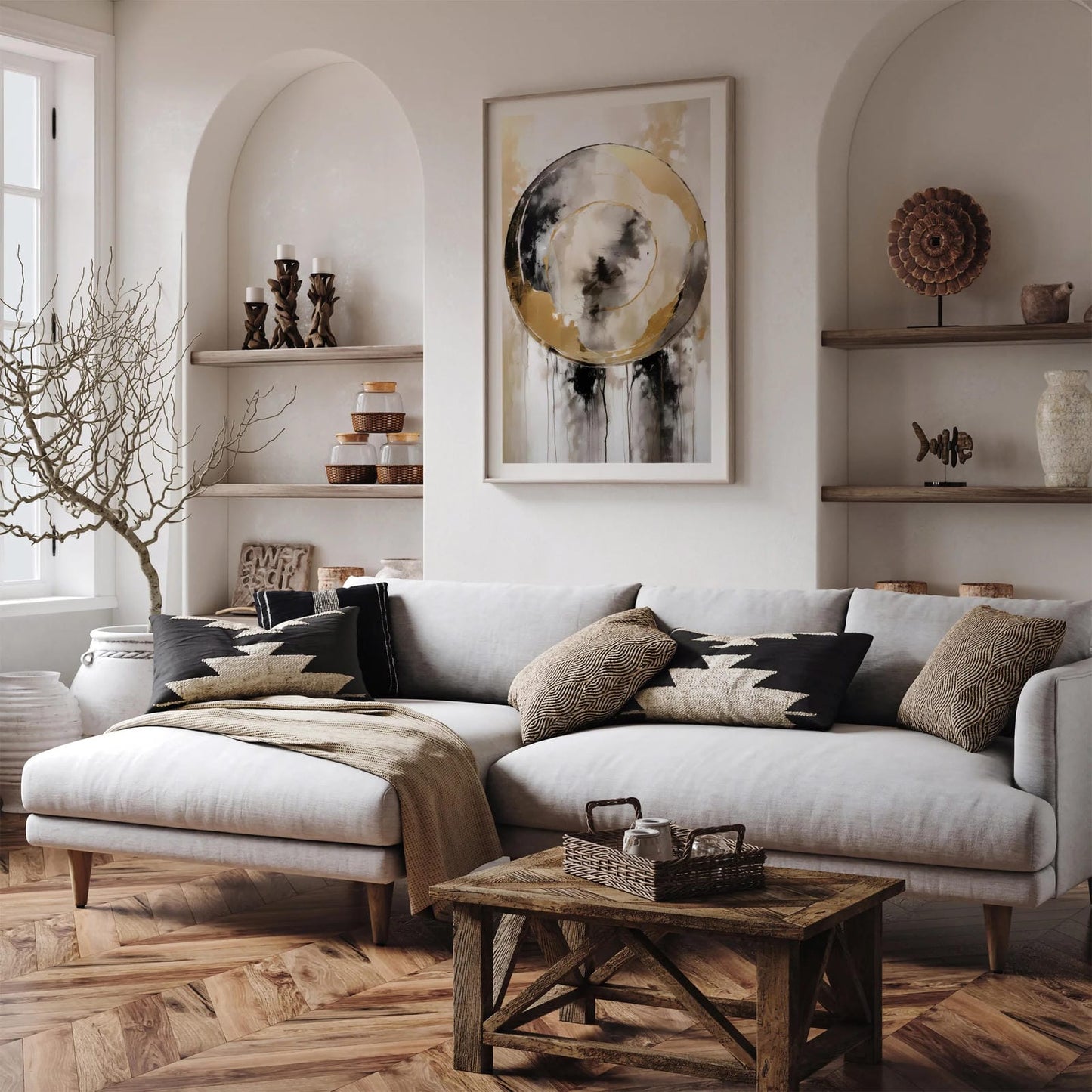 Ethereal Elegance Abstract Wall Art