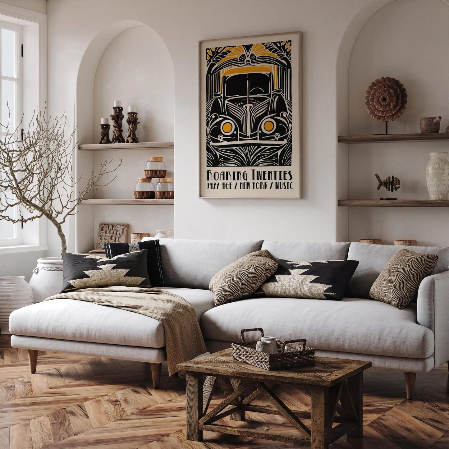 Roaring Twenties Art Deco Car Art Print