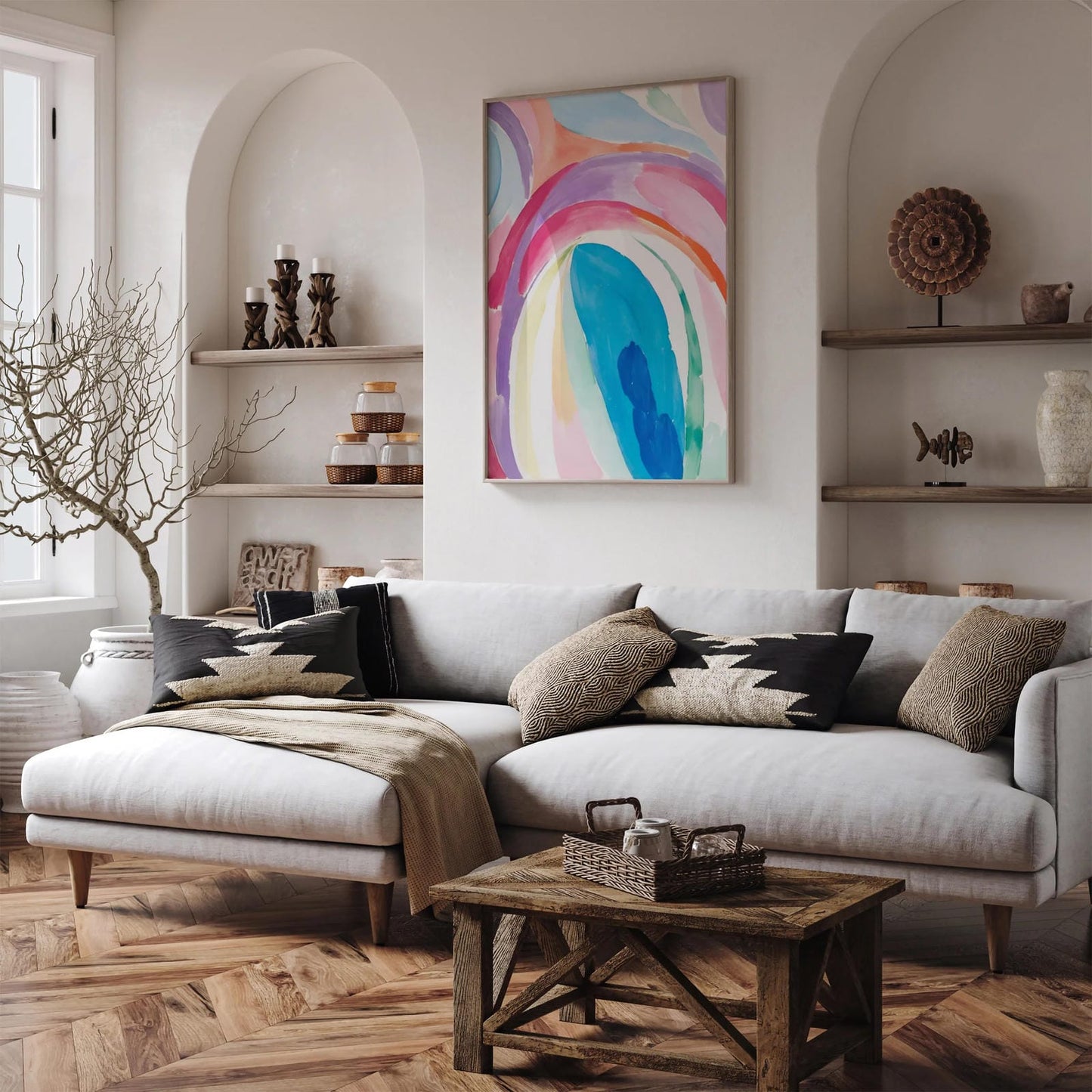 Georgia O'Keeffe Inspired Painting Print