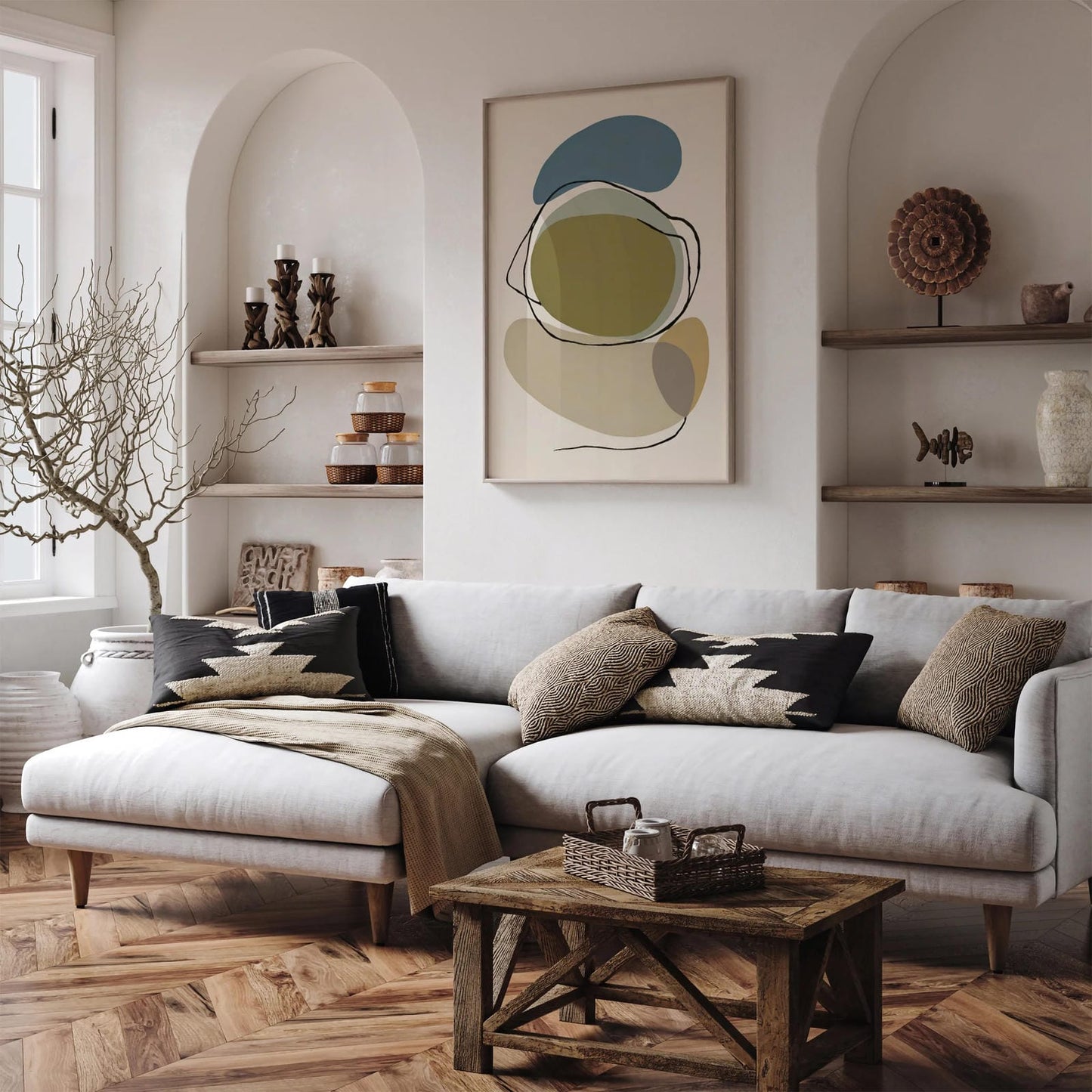 Aesthetic Earth Colors Modern Poster
