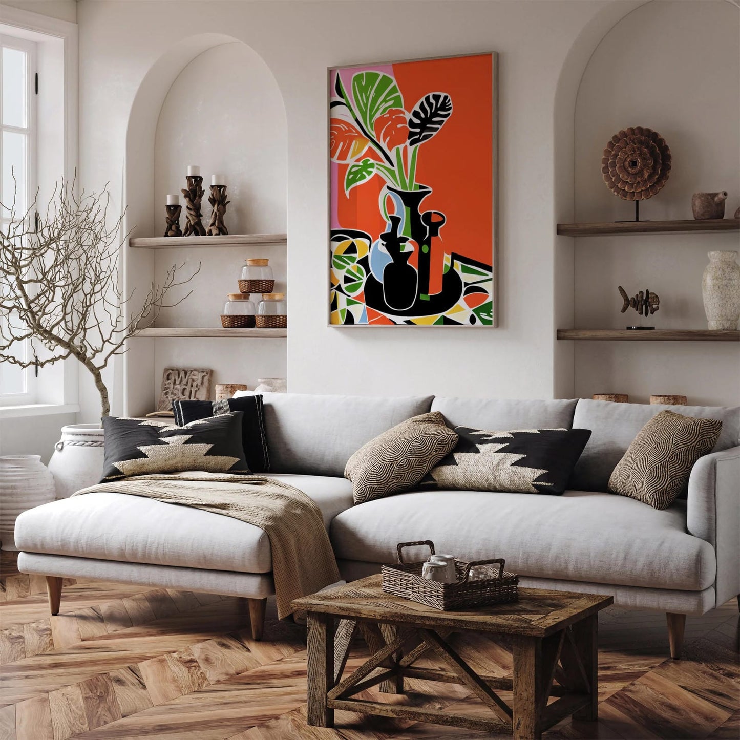 MCM Still Life Plants Artwork Poster
