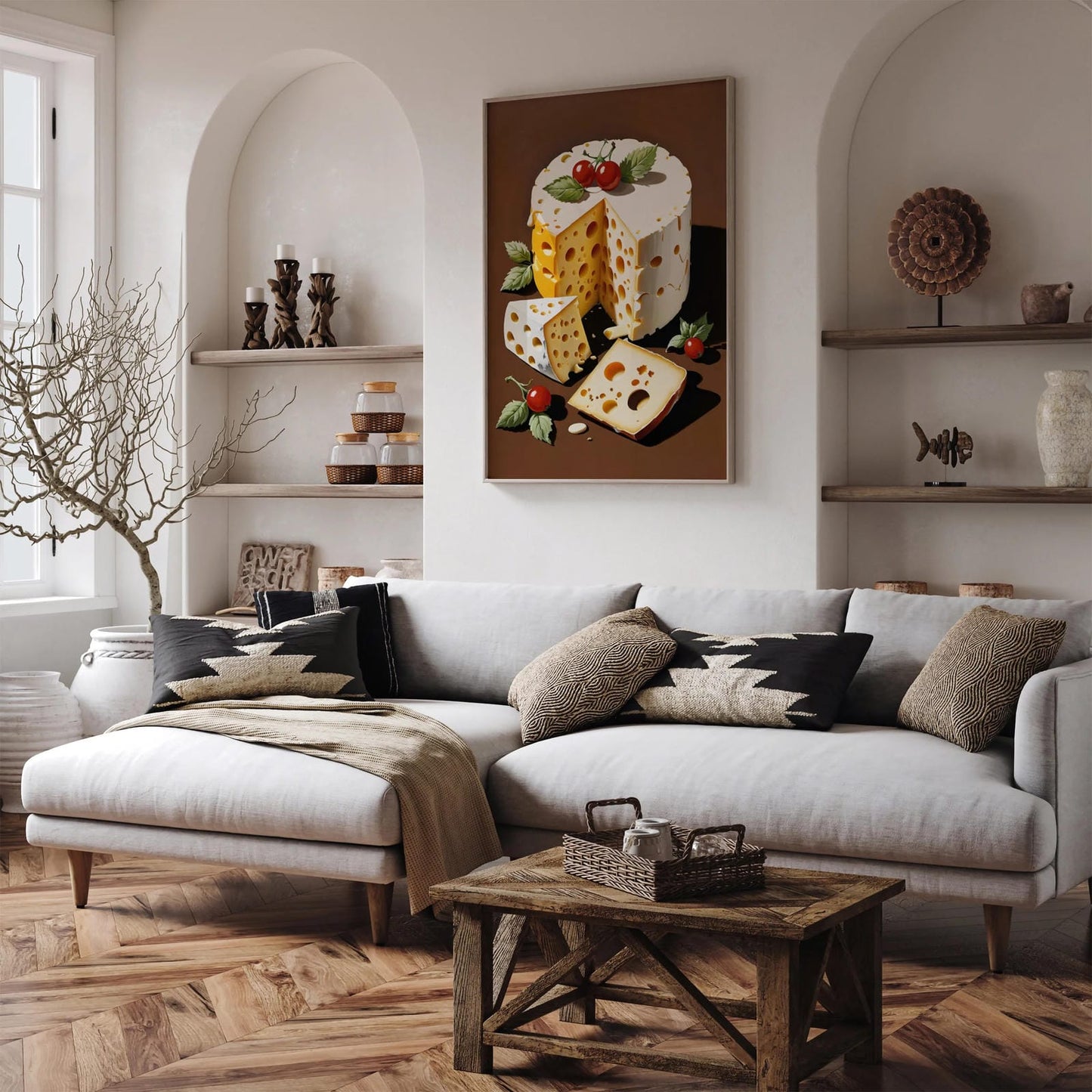 French Cheese Kitchen Wall Art Print