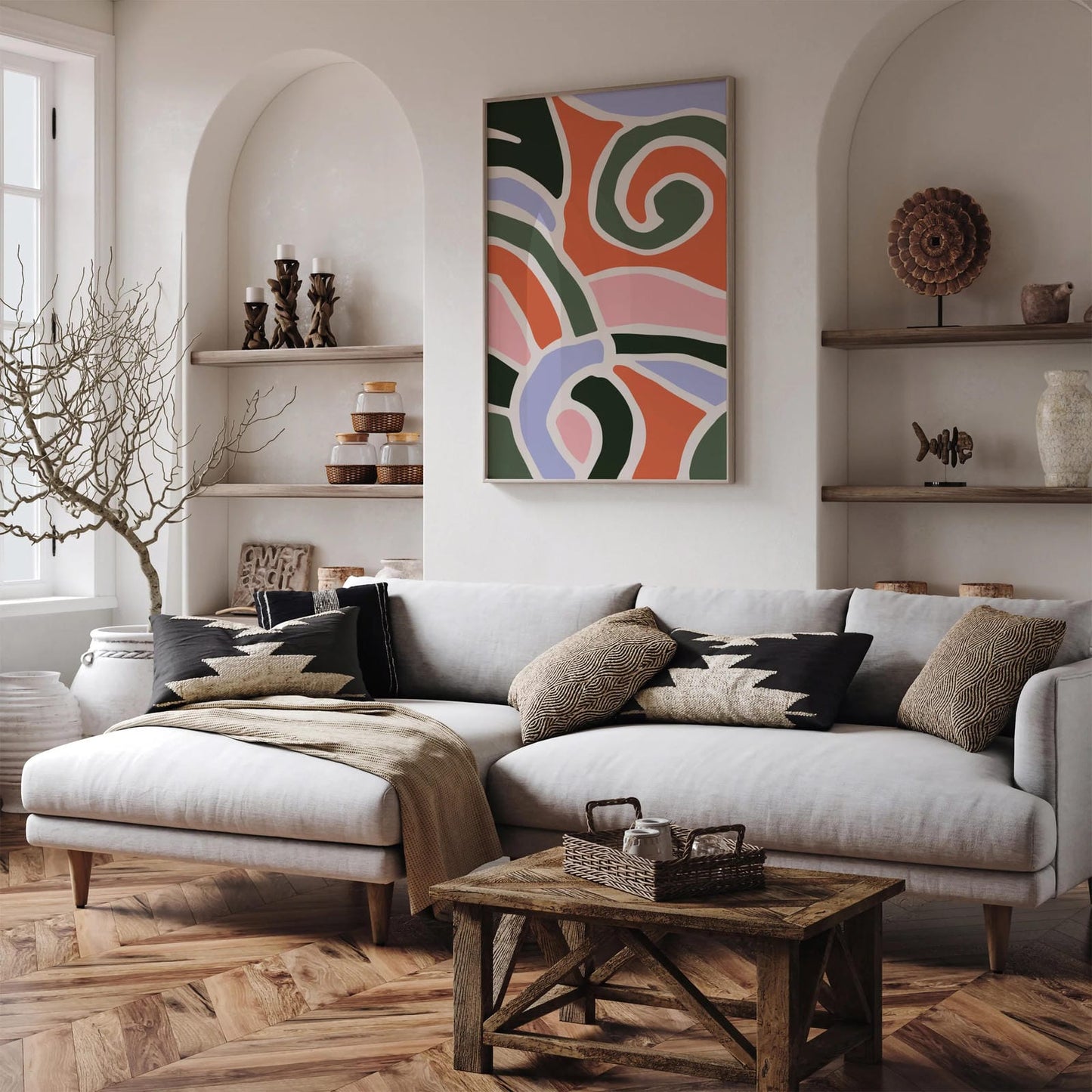 Modern Abstract Art Poster - Minimalist Wall Decor