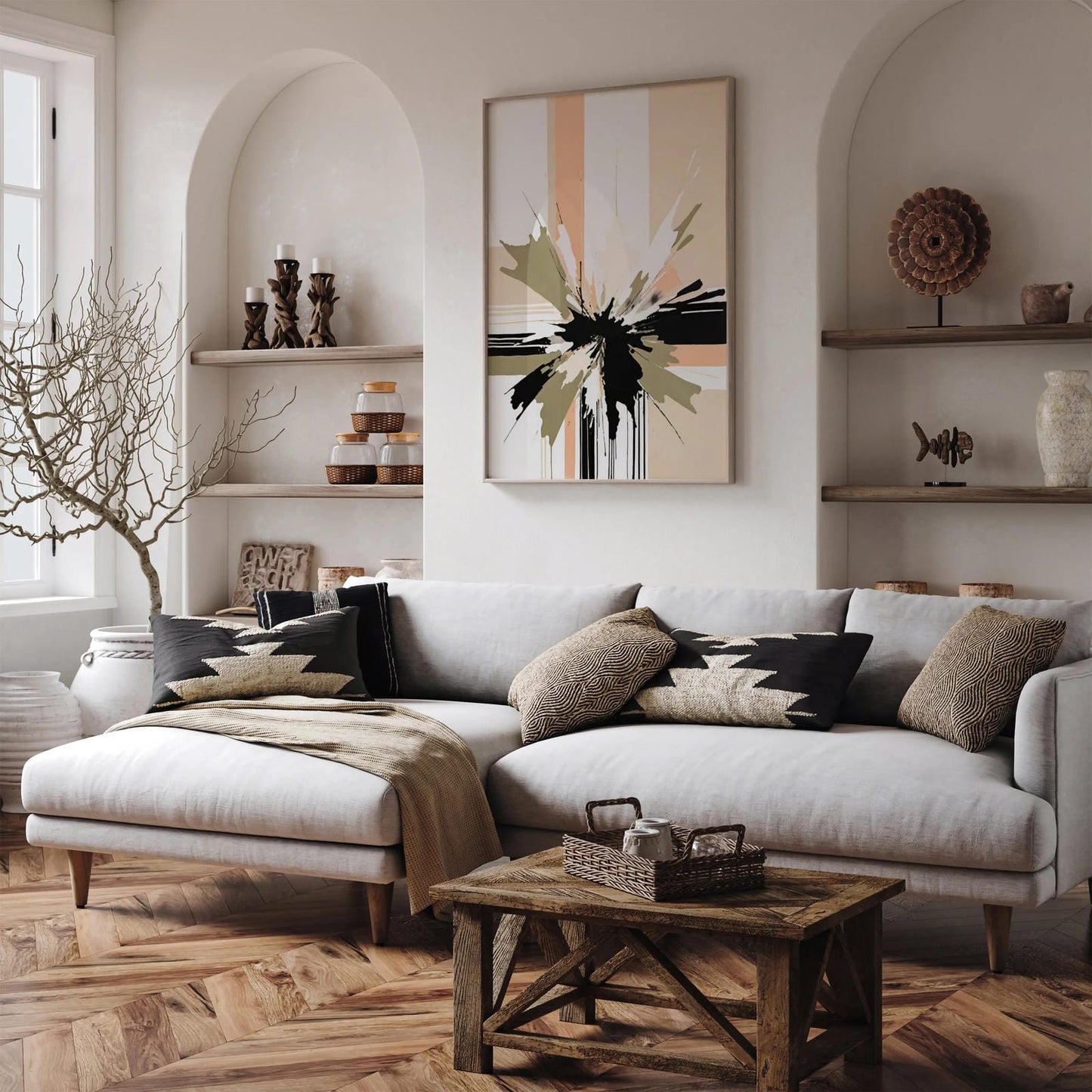 Abstract Painting Print for Modern Wall Decor
