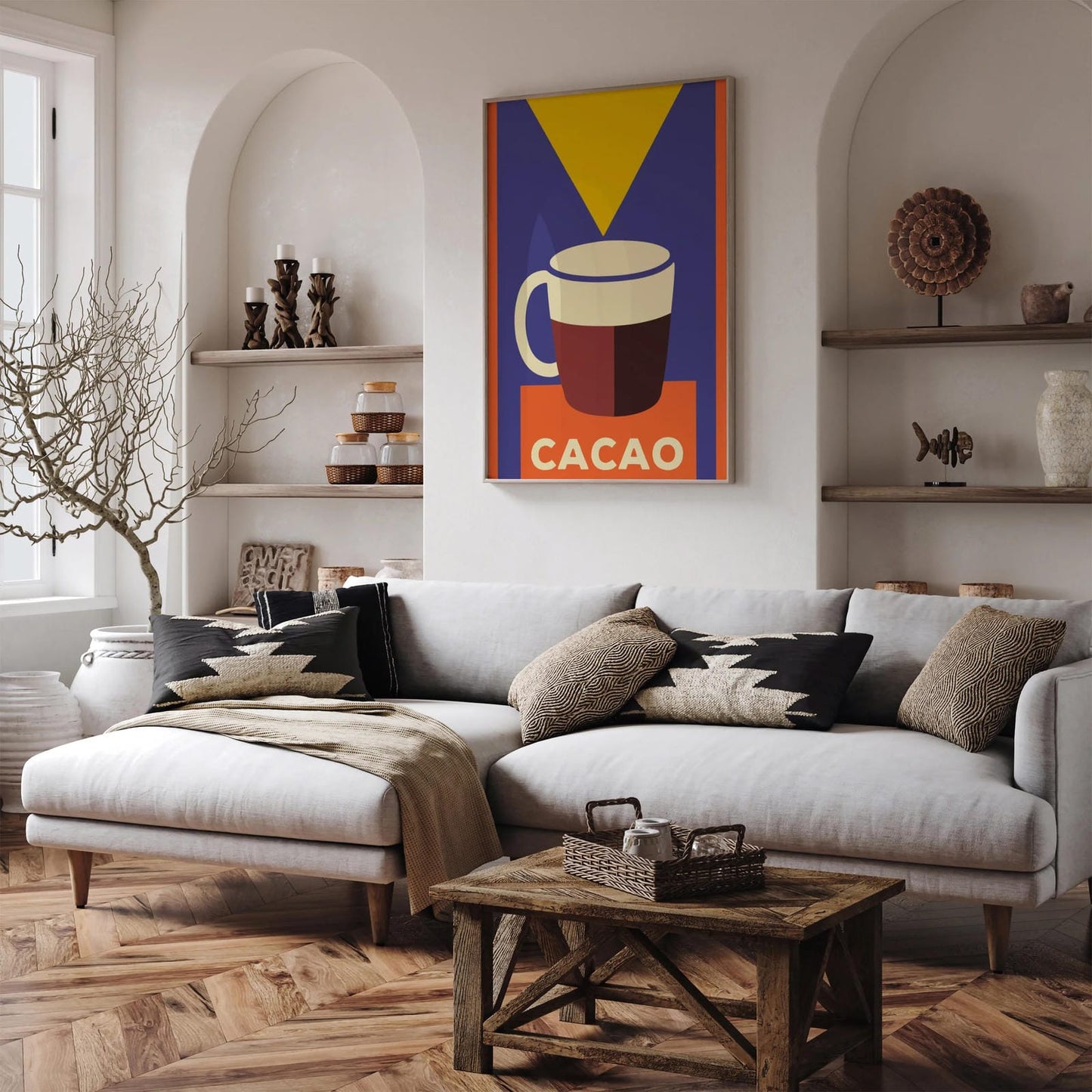 Vintage Cacao Minimal Advertising Poster
