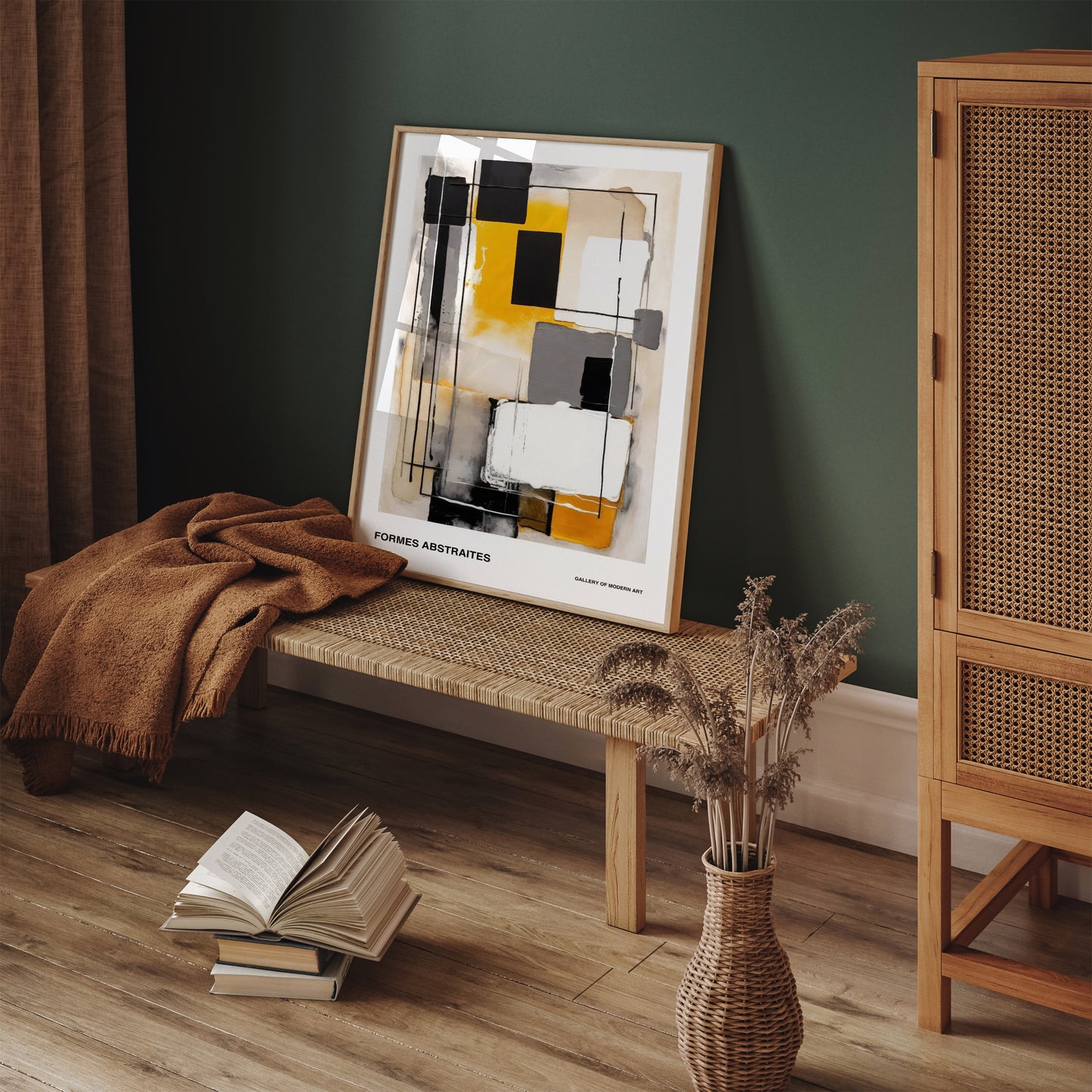 Vibrant Abstract Art Print, Formes Abstraites – Gallery Quality Wall Decor