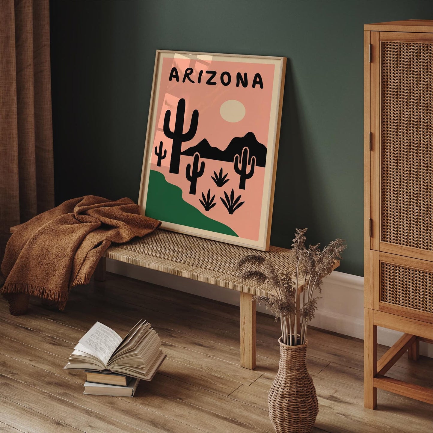 Arizona Mid Century Modern Travel Poster