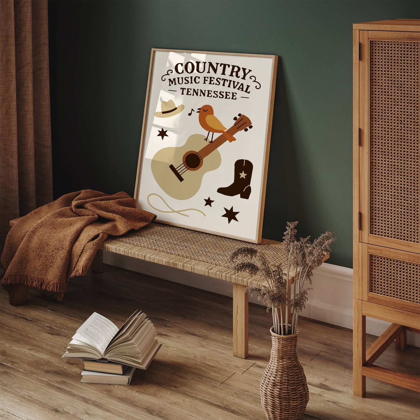 Country Music Festival Poster - Tennessee Art Print