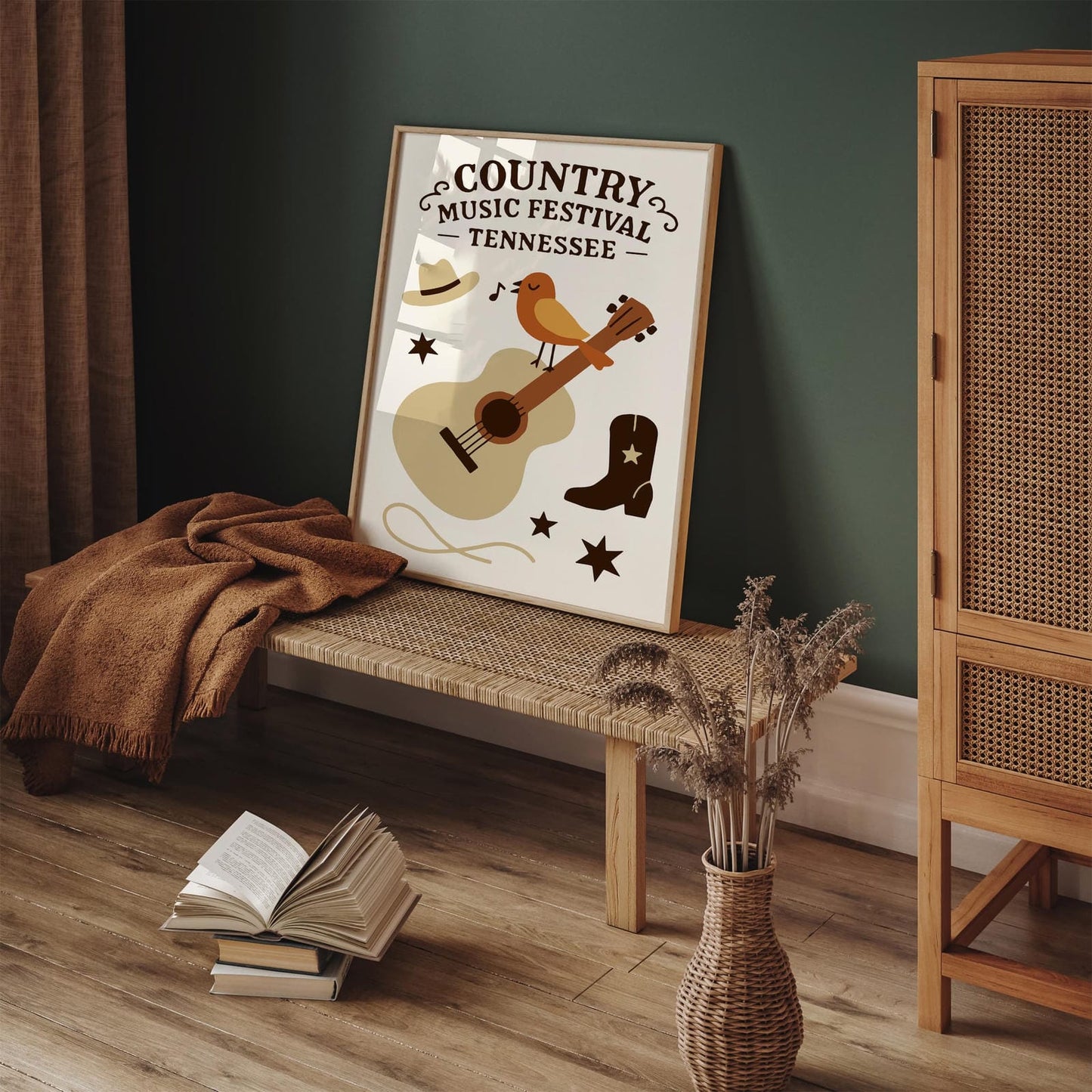 Country Music Festival Poster - Tennessee Art Print