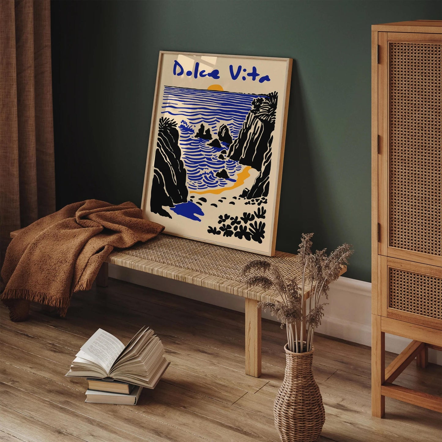 Dolce Vita Italian Style Landscape Poster