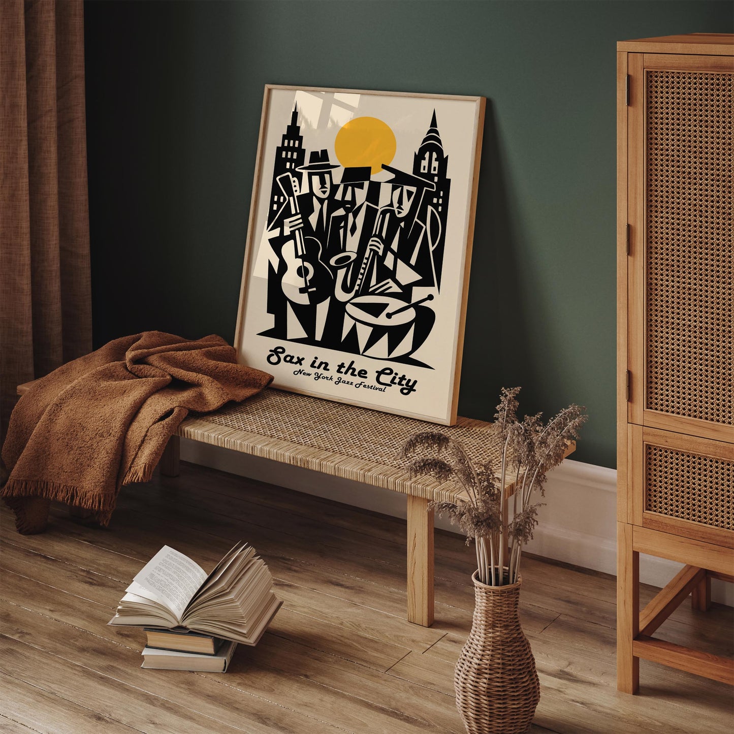 Sax in the City Poster - New York City Jazz Festival Print