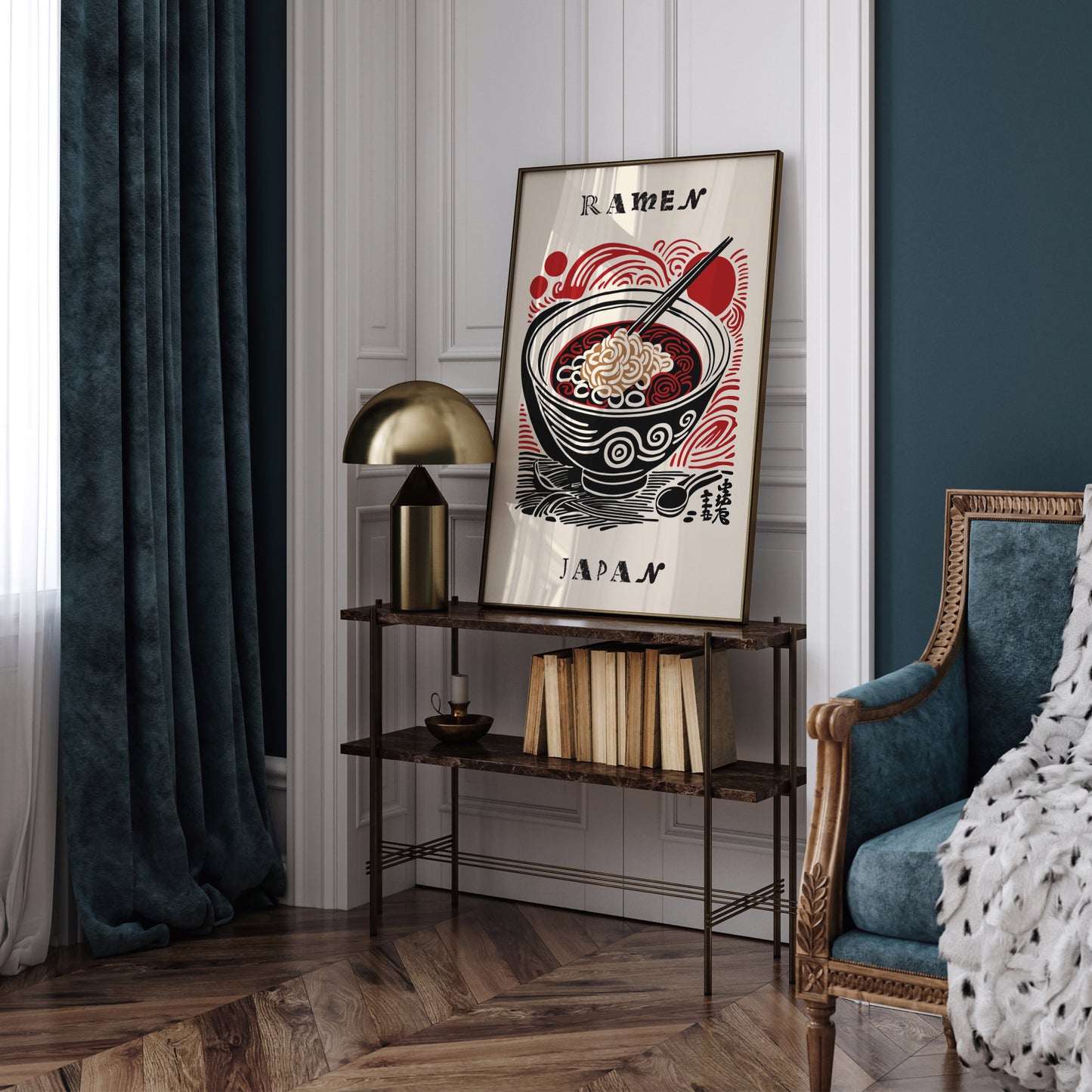 Ramen Soup Japanese Kitchen Poster