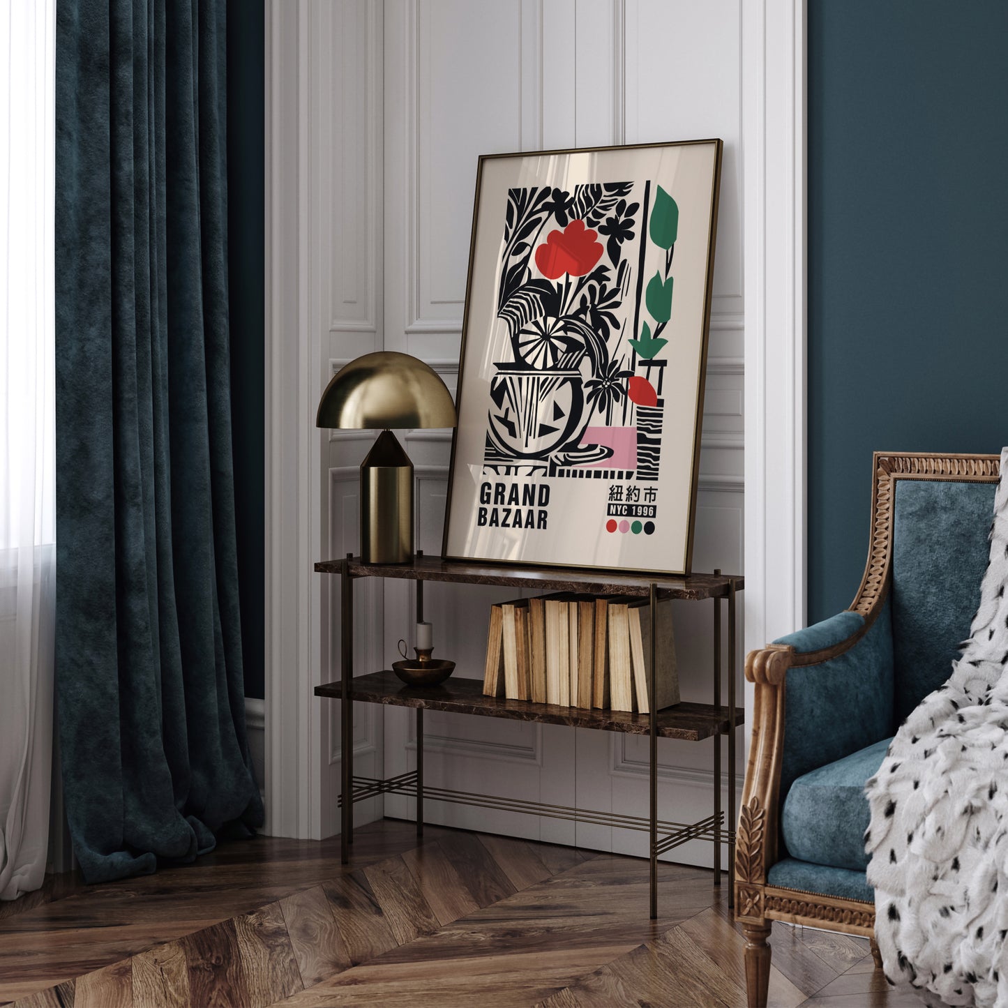 Grand Bazaar NYC Retro Poster