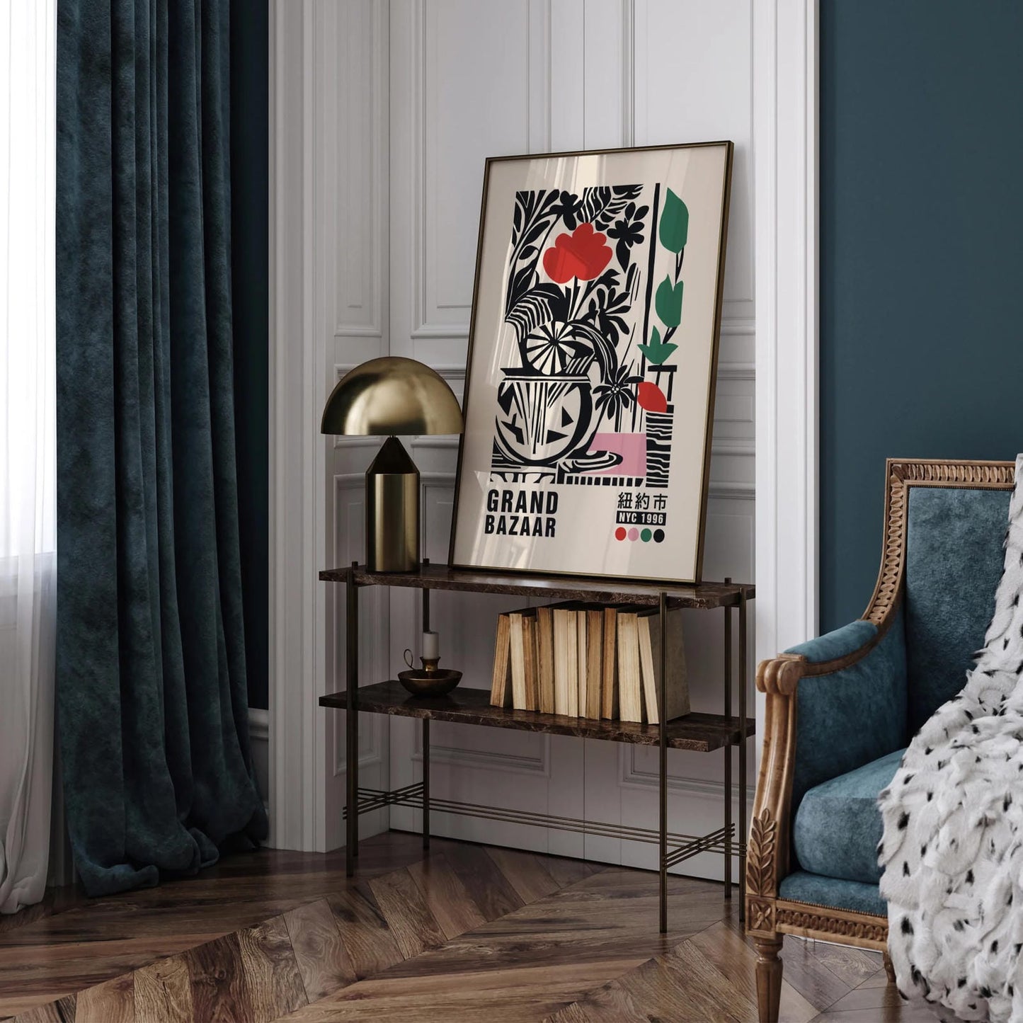 Grand Bazaar NYC Retro Poster