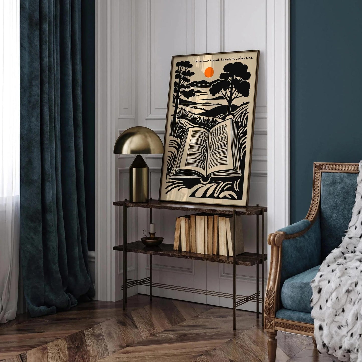 Books & Travel Wall Art - Bookish Decor for Readers