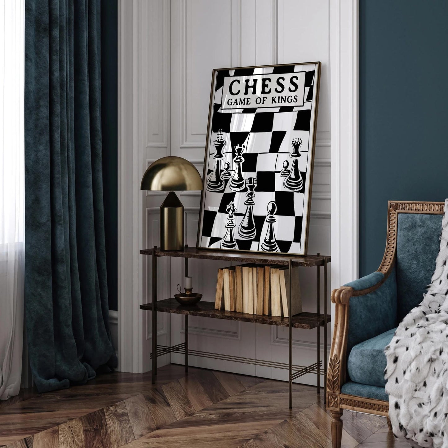 Chess - Game of Kings Vintage Poster