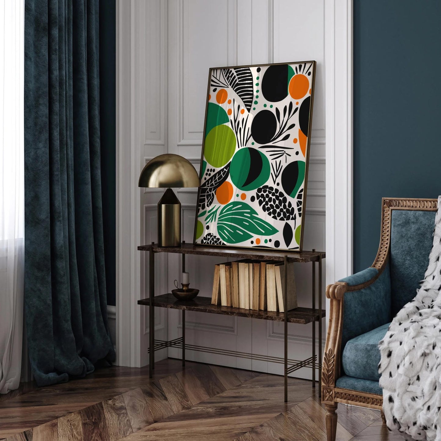 Green Abstract Nature Wall Art