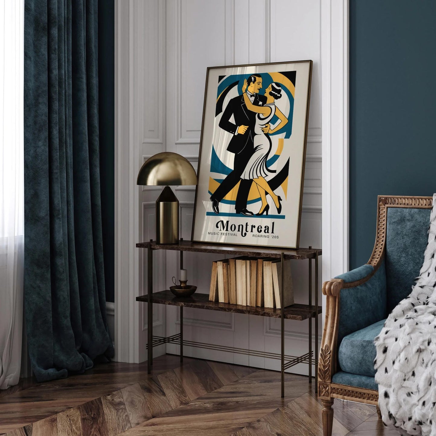 Roaring 20 Swing Music Poster