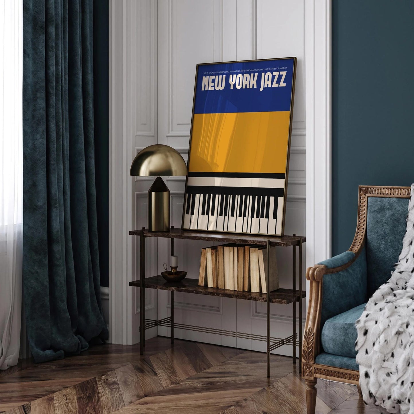 New York Jazz Retro Wall Art