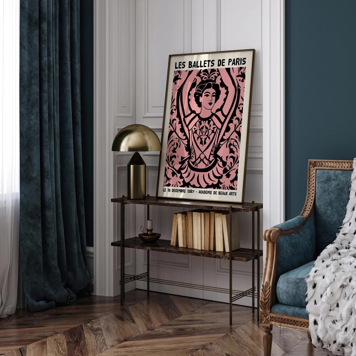 Paris 1987 Vintage Ballerina Poster