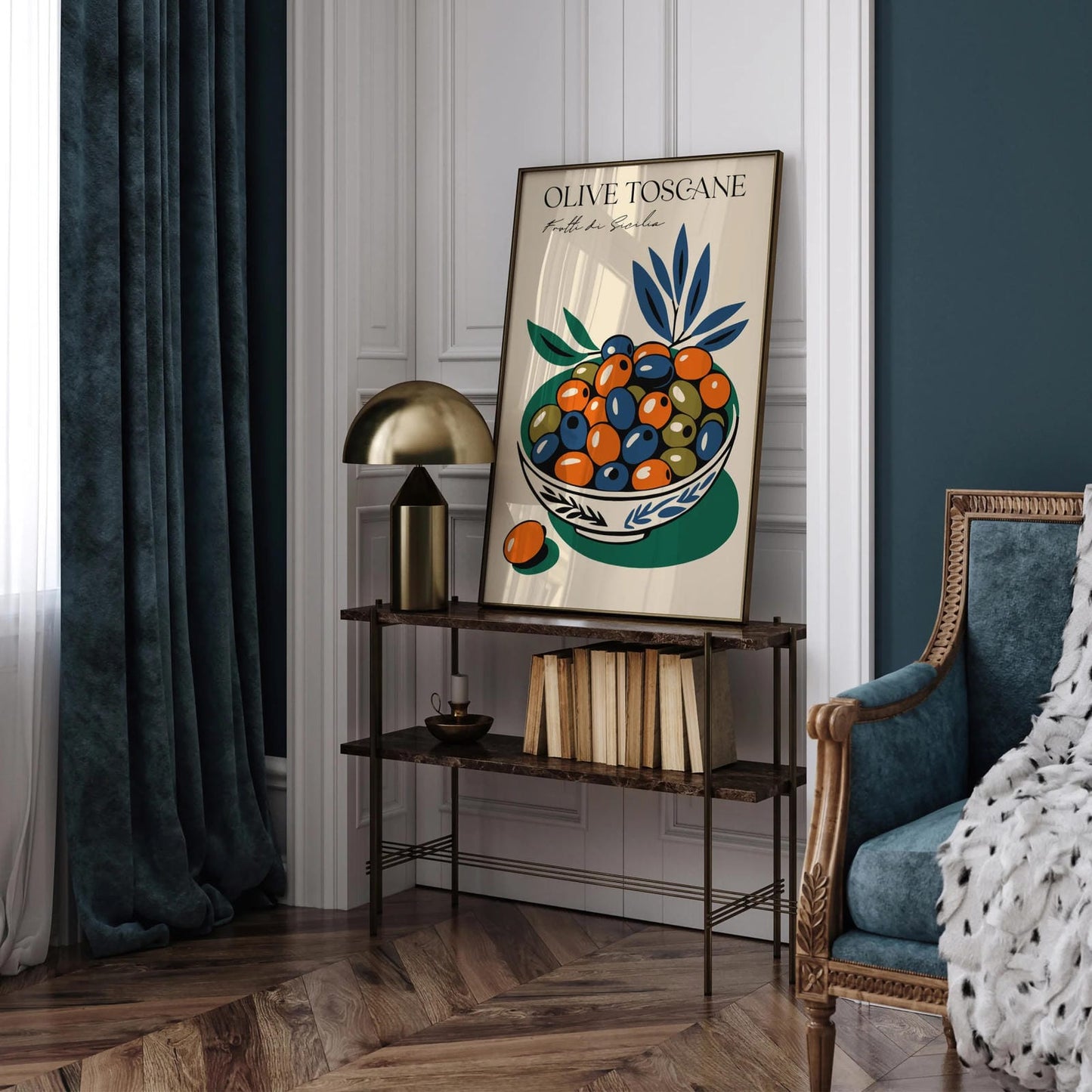 Frutti di Sicilia Olives Kitchen Poster