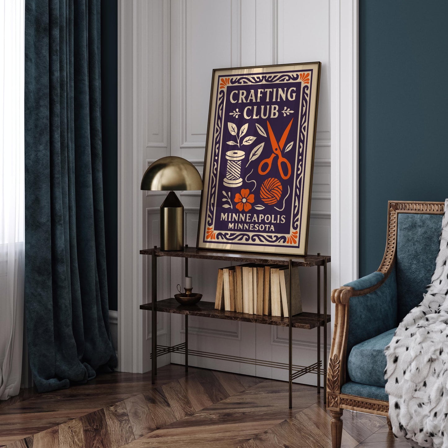 Crafting Club Minneapolis Minnesota Art Print