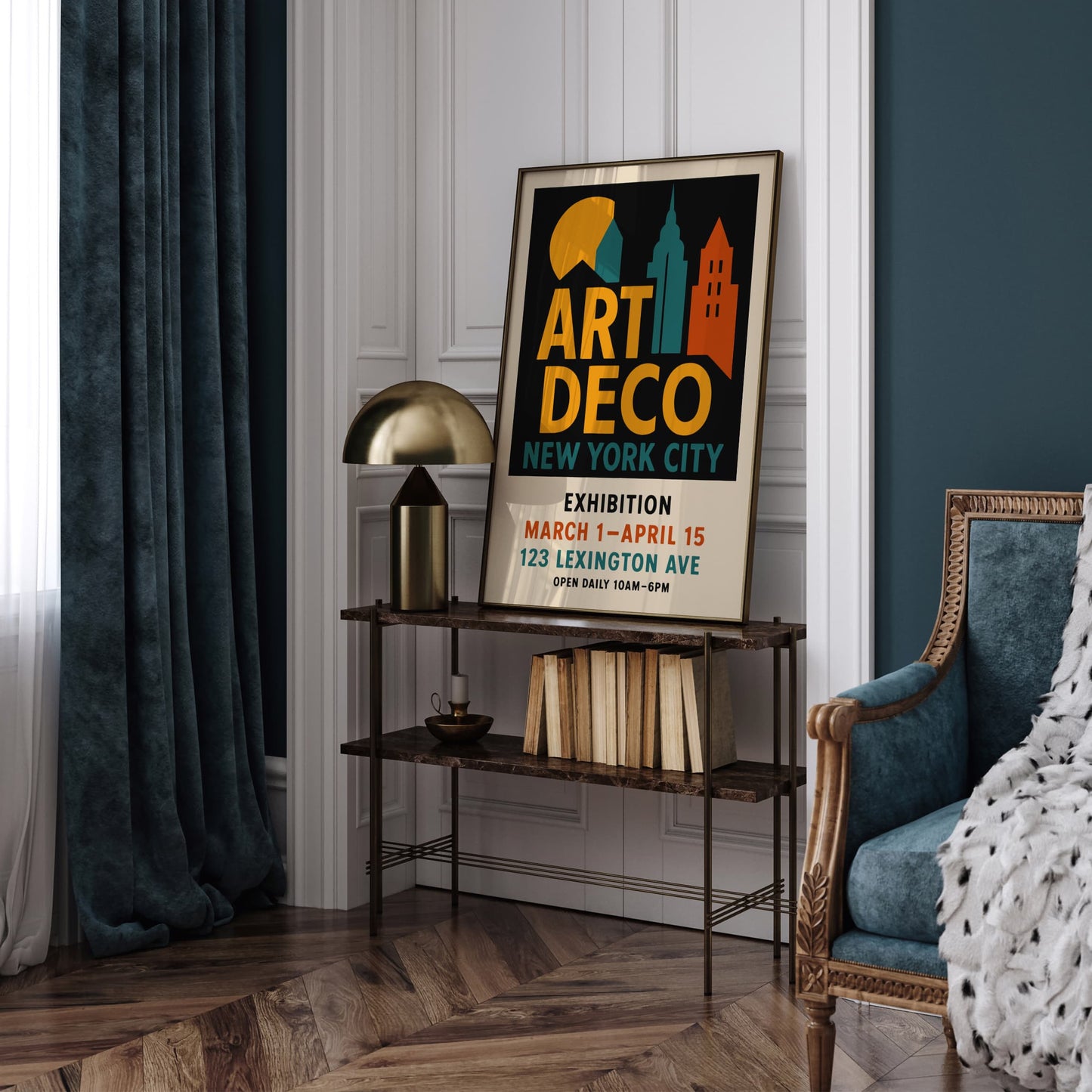 Art Deco Exhibition Vintage Poster