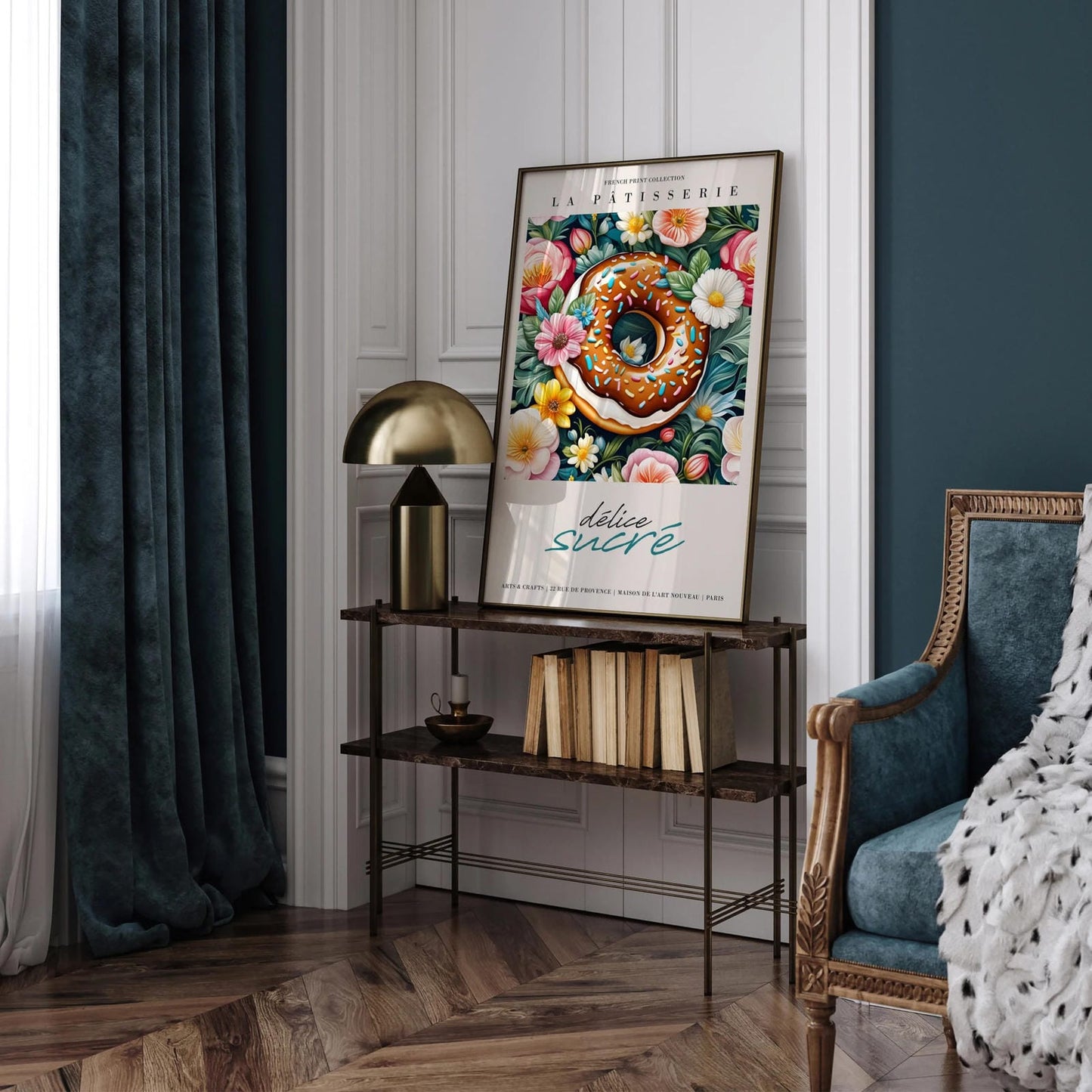 Classic Patisserie Ambiance: Victorian Wall Hanging