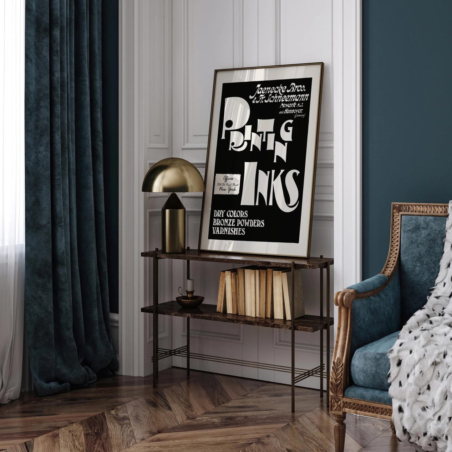 Printing Inks Vintage Advertising Poster