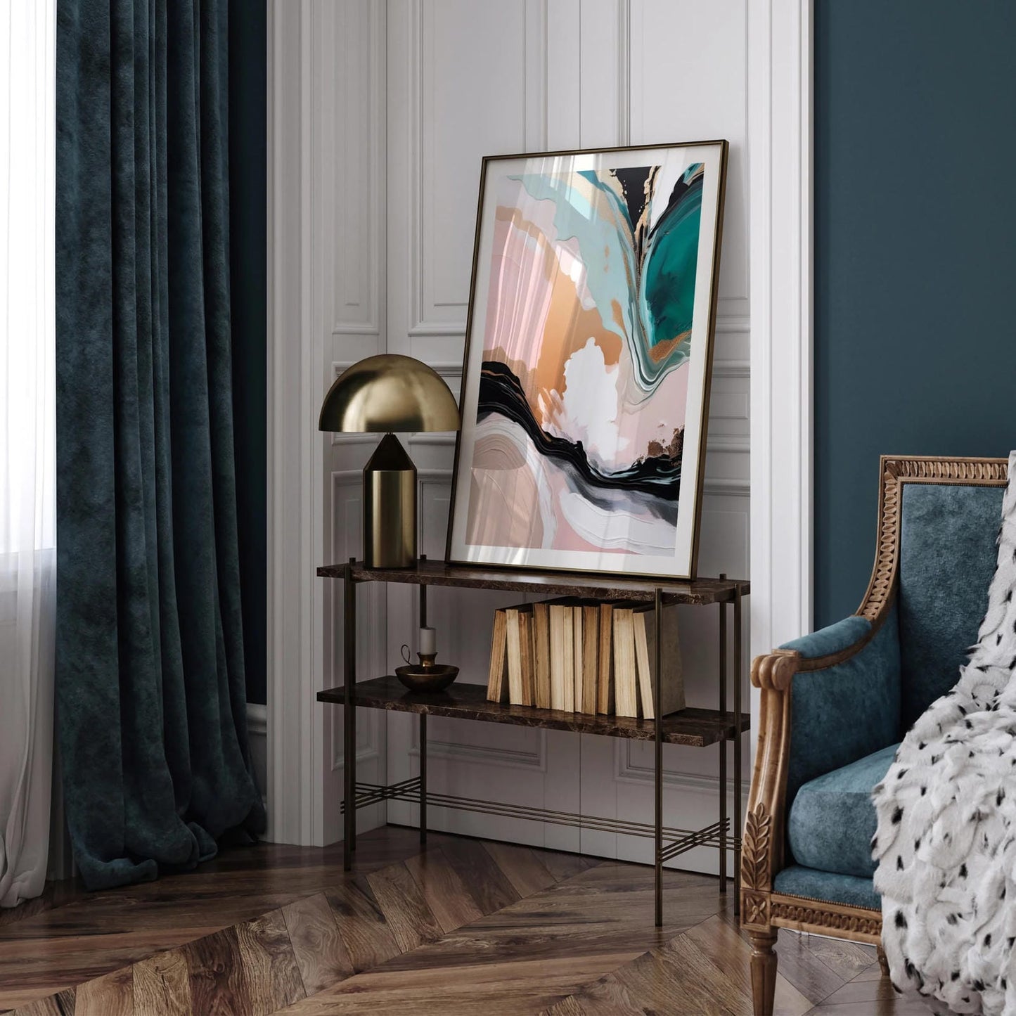 Expressive Hues Abstract Art - Trendy Wall Art
