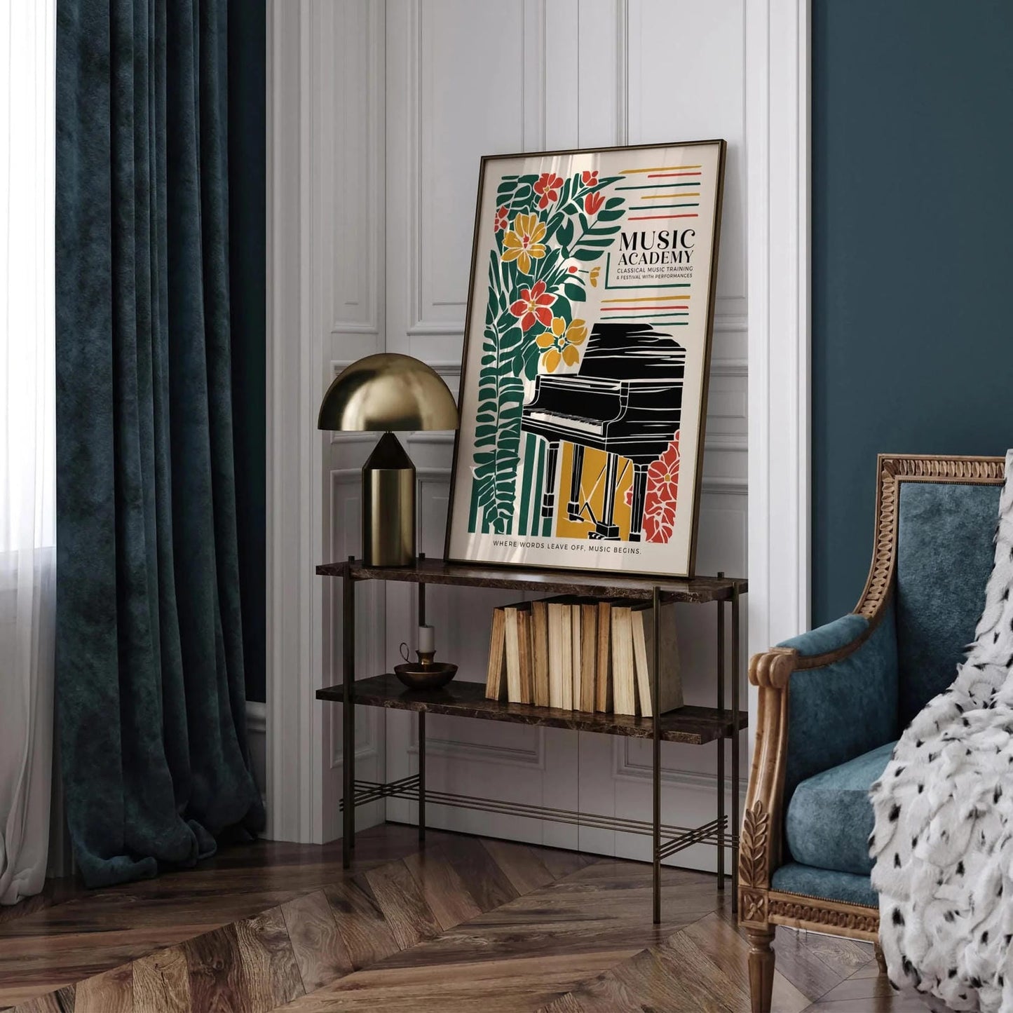 Music Academy Elegant Art Print