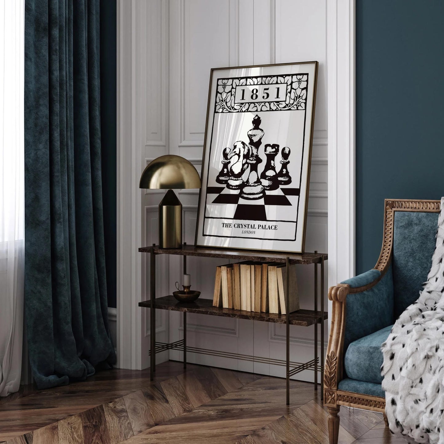 London Chess 1851 Poster