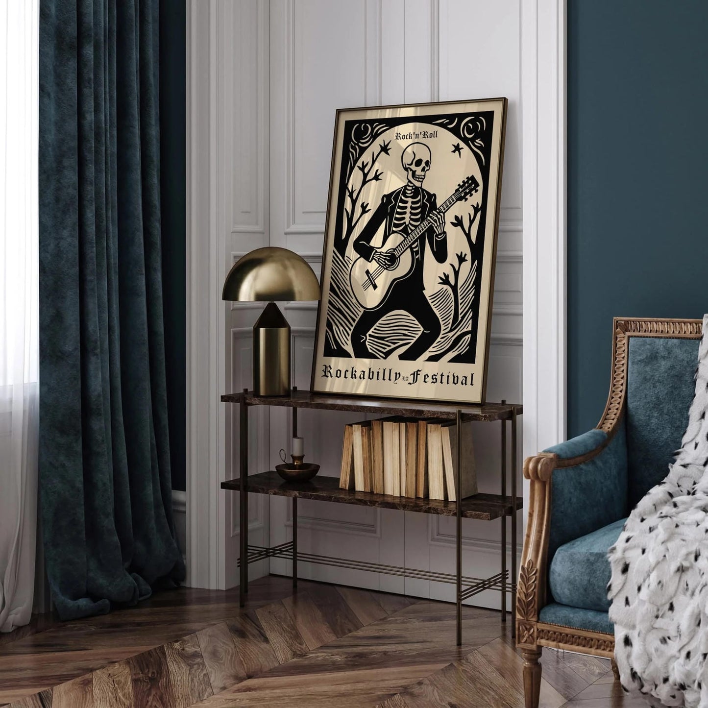 Rockabilly LA Music Festival Art Print