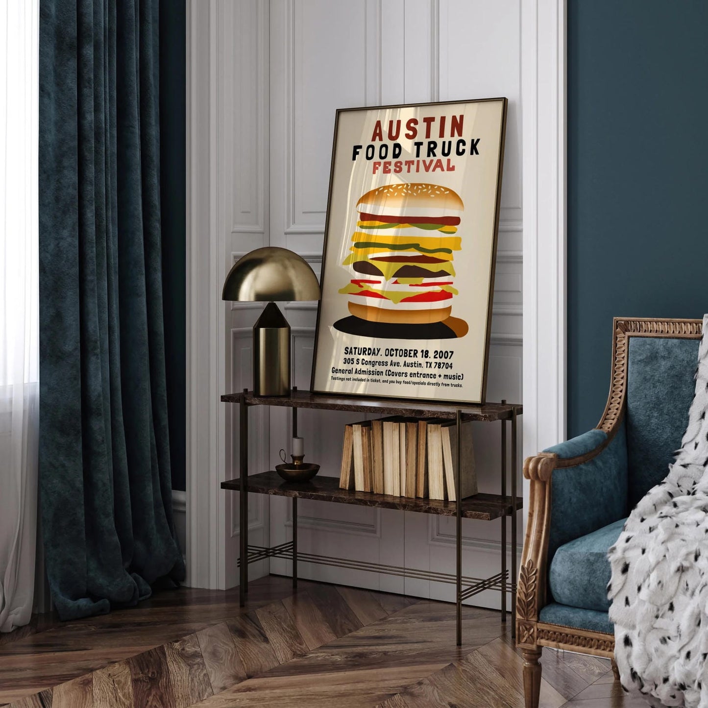 Austin Food Truck Festival Poster Reproduction