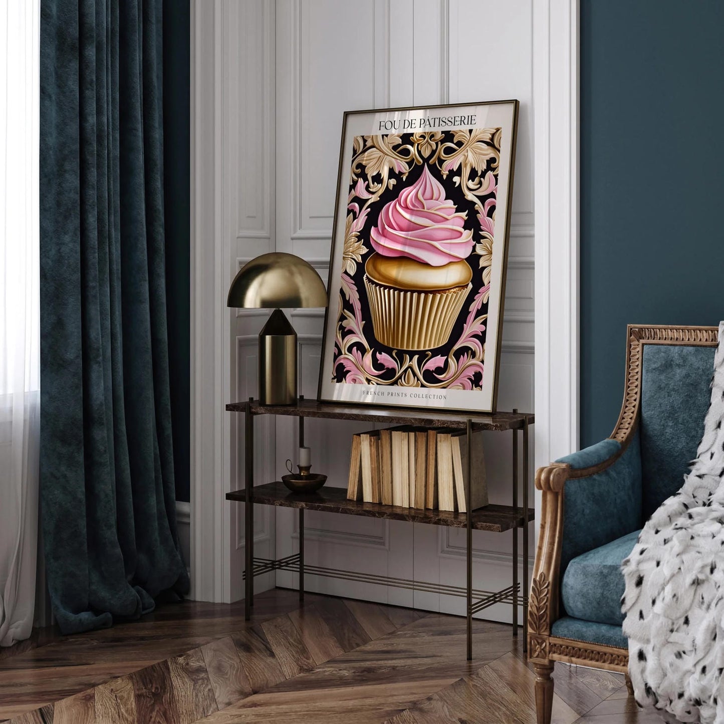 Delightful Dessert Display Print: Bakery Wall Decor