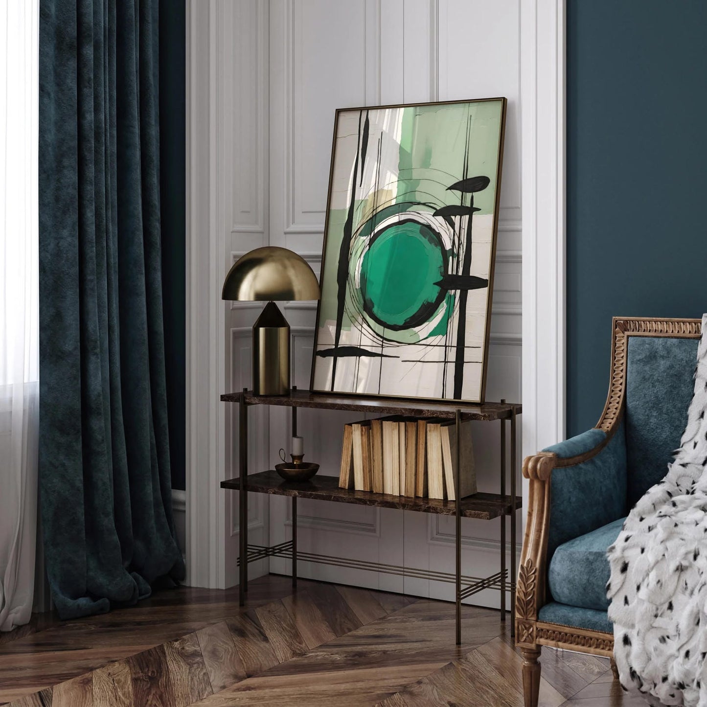 Green Abstract Art for Unique Wall Decor