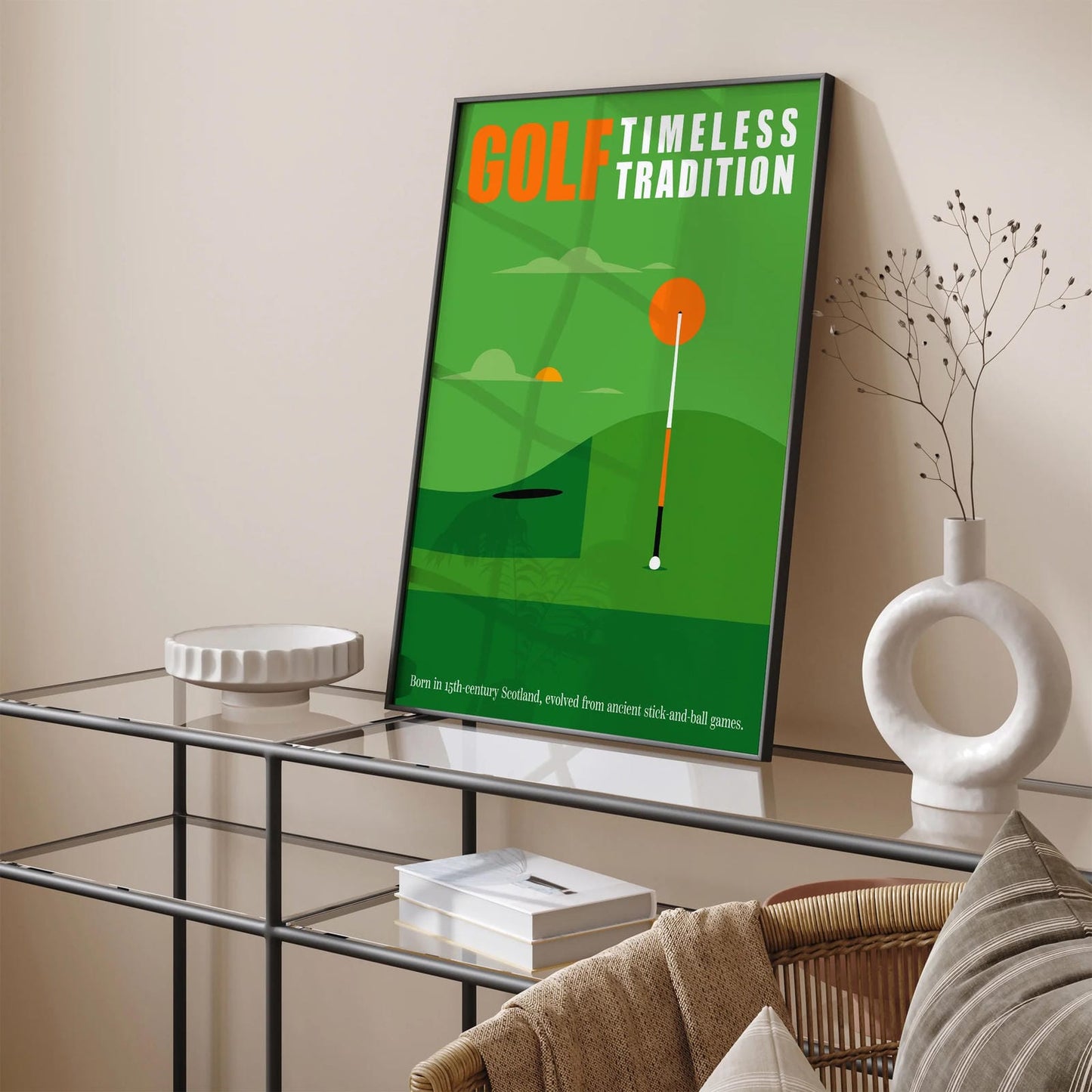 Minimal Golf Quote Poster