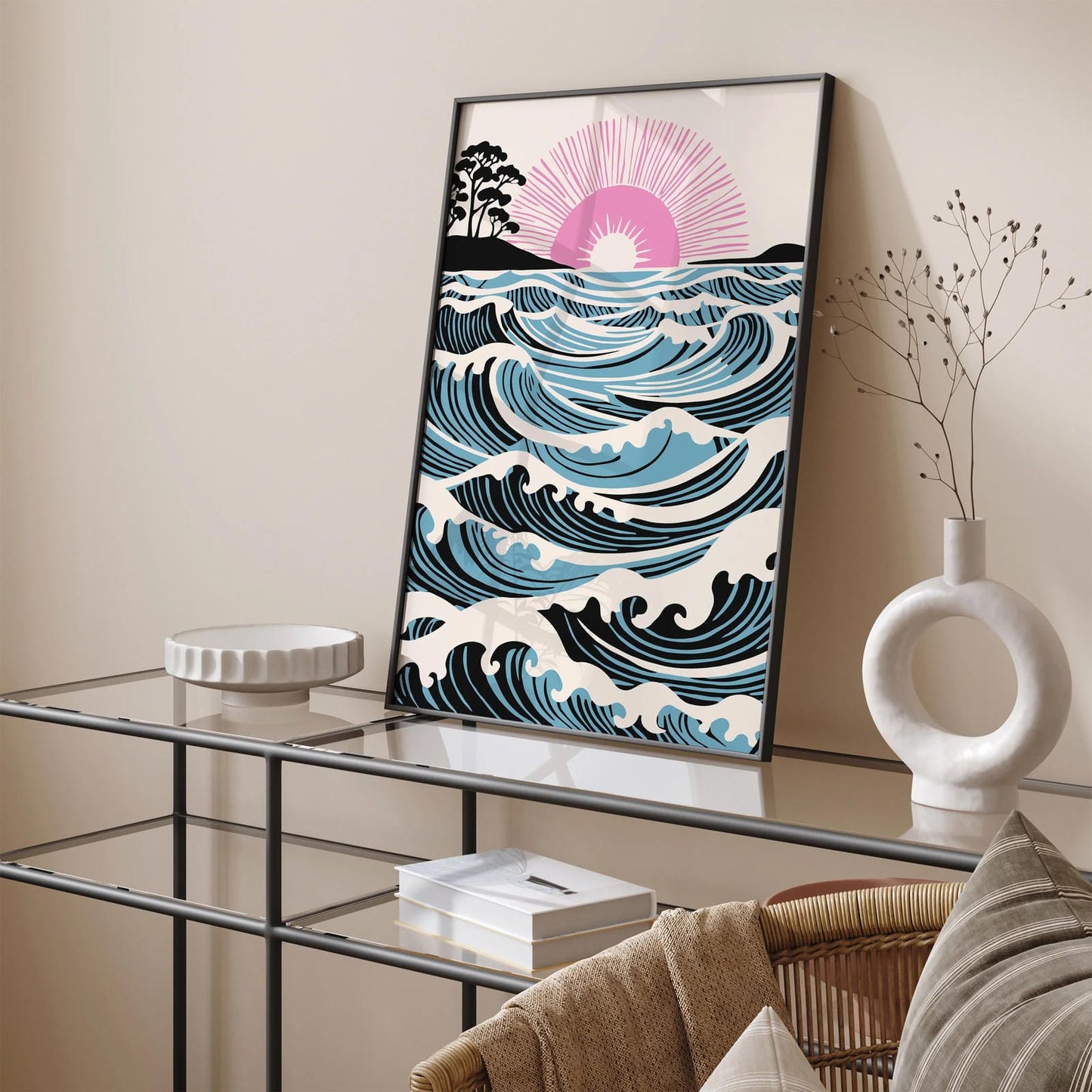 Peaceful Ocean Landscape Wall Art Print