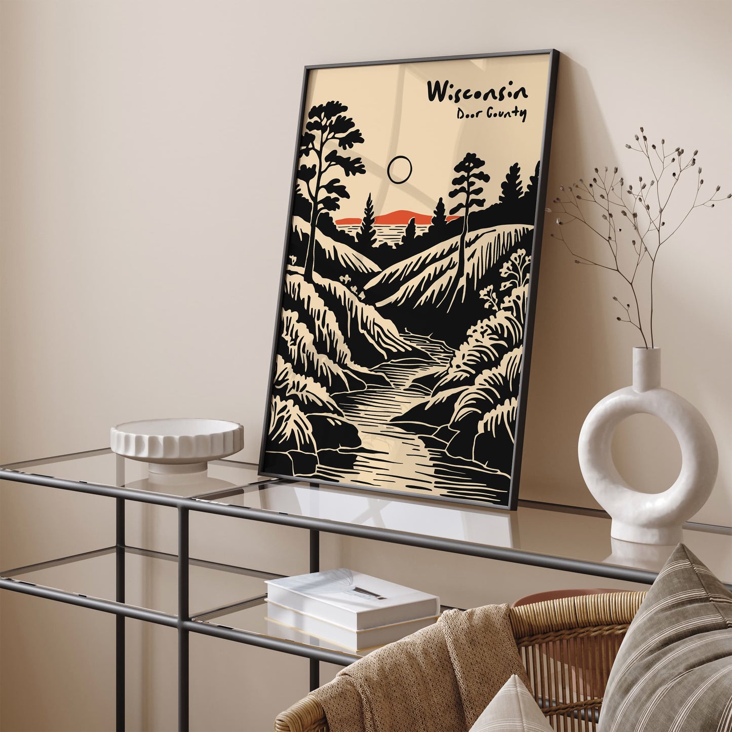 Door County Wisconsin Poster - Travel Wall Art