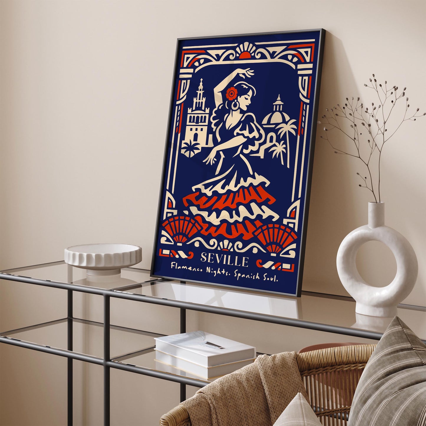 Flamenco Dancer Seville Poster – Spanish Wall Art