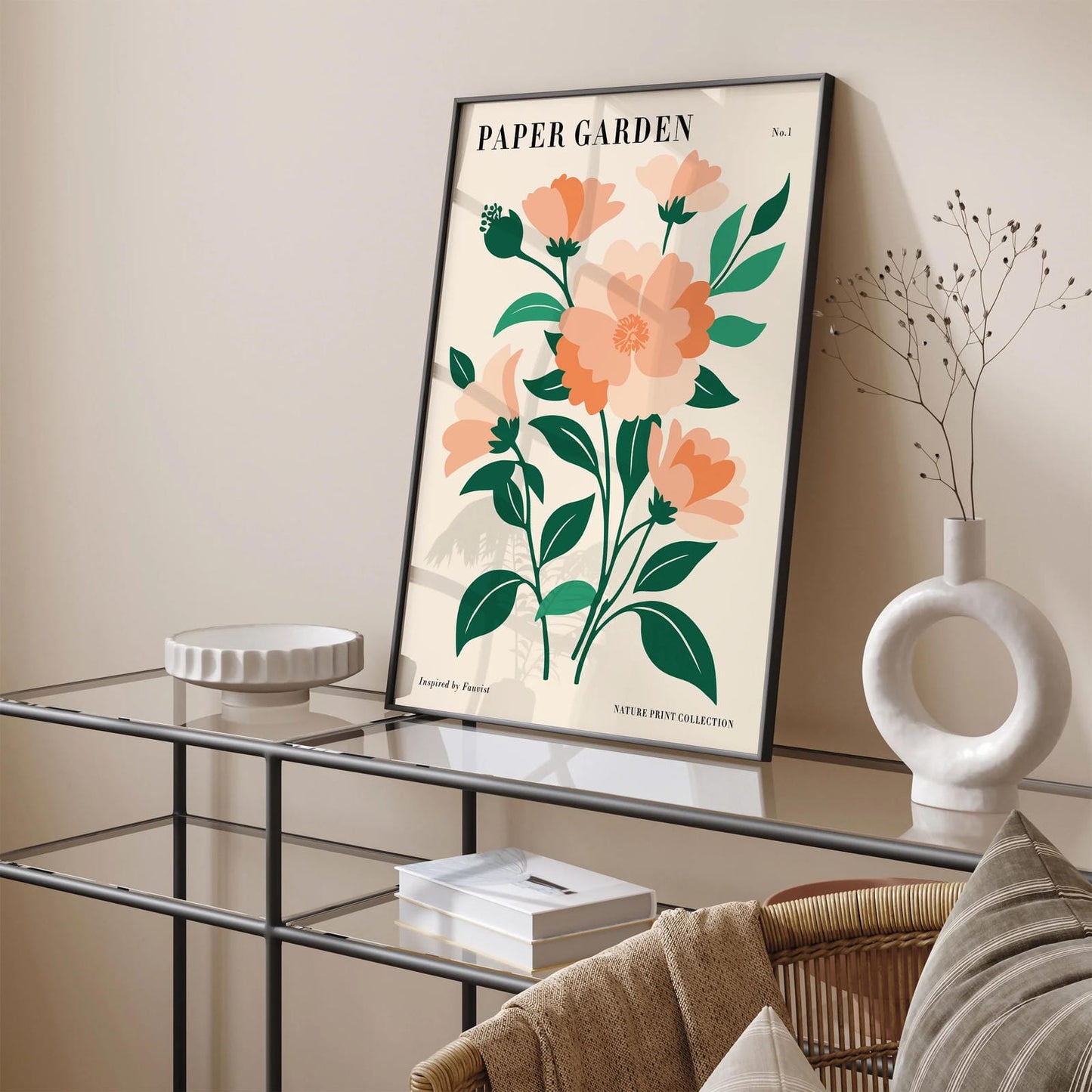 Paper Garden Fauvist Nature Poster